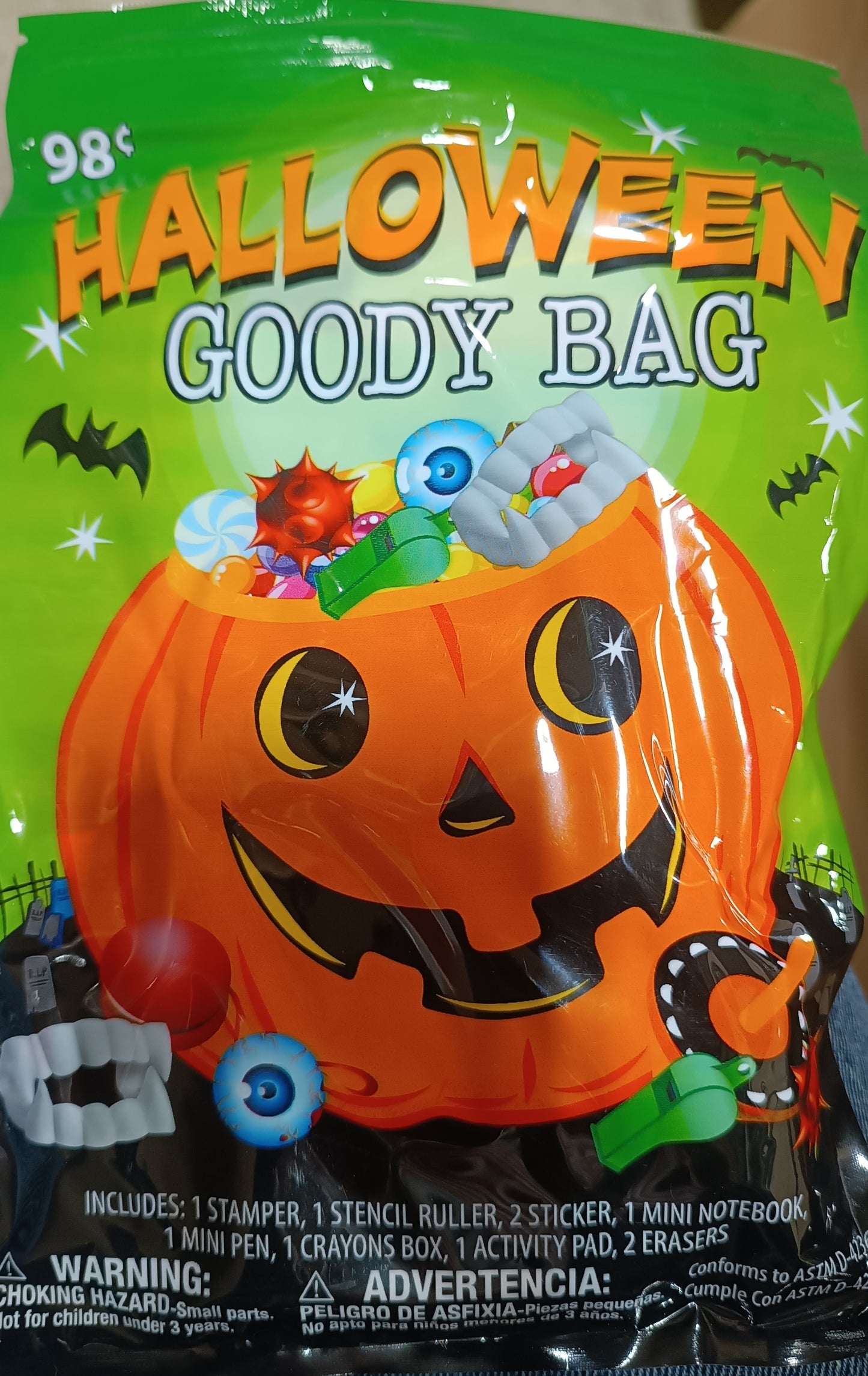 Halloween Goody Bag Stationery