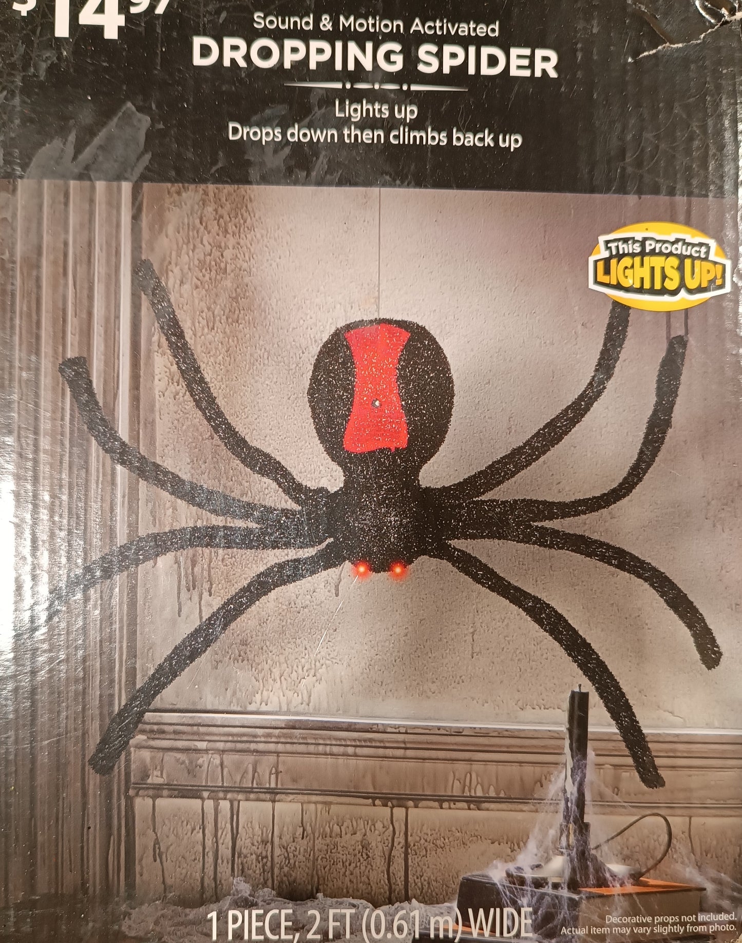 Sound & Motion Activated Dropping Spider