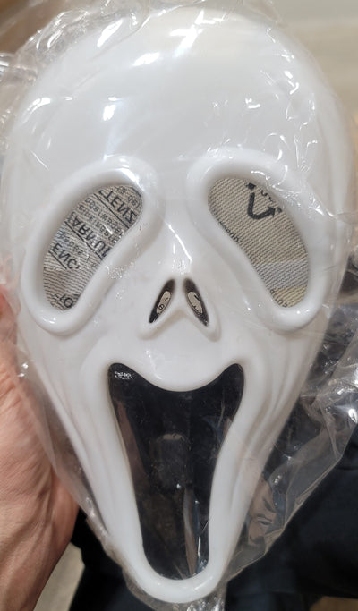 Hard plastic Halloween mask horror