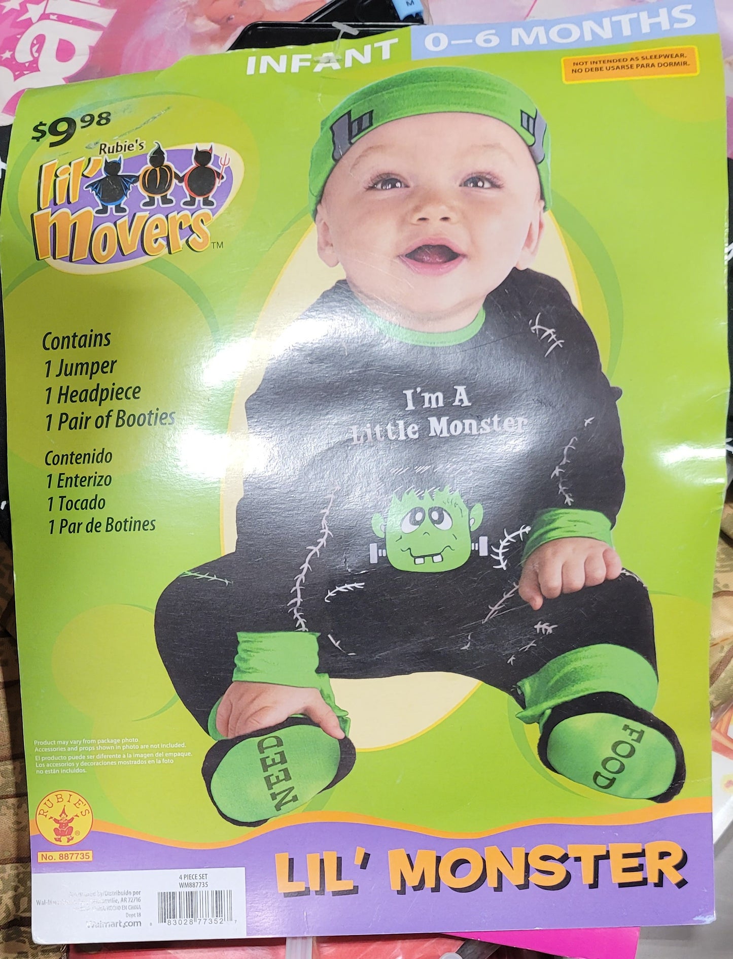 Lil monster infant 0-6