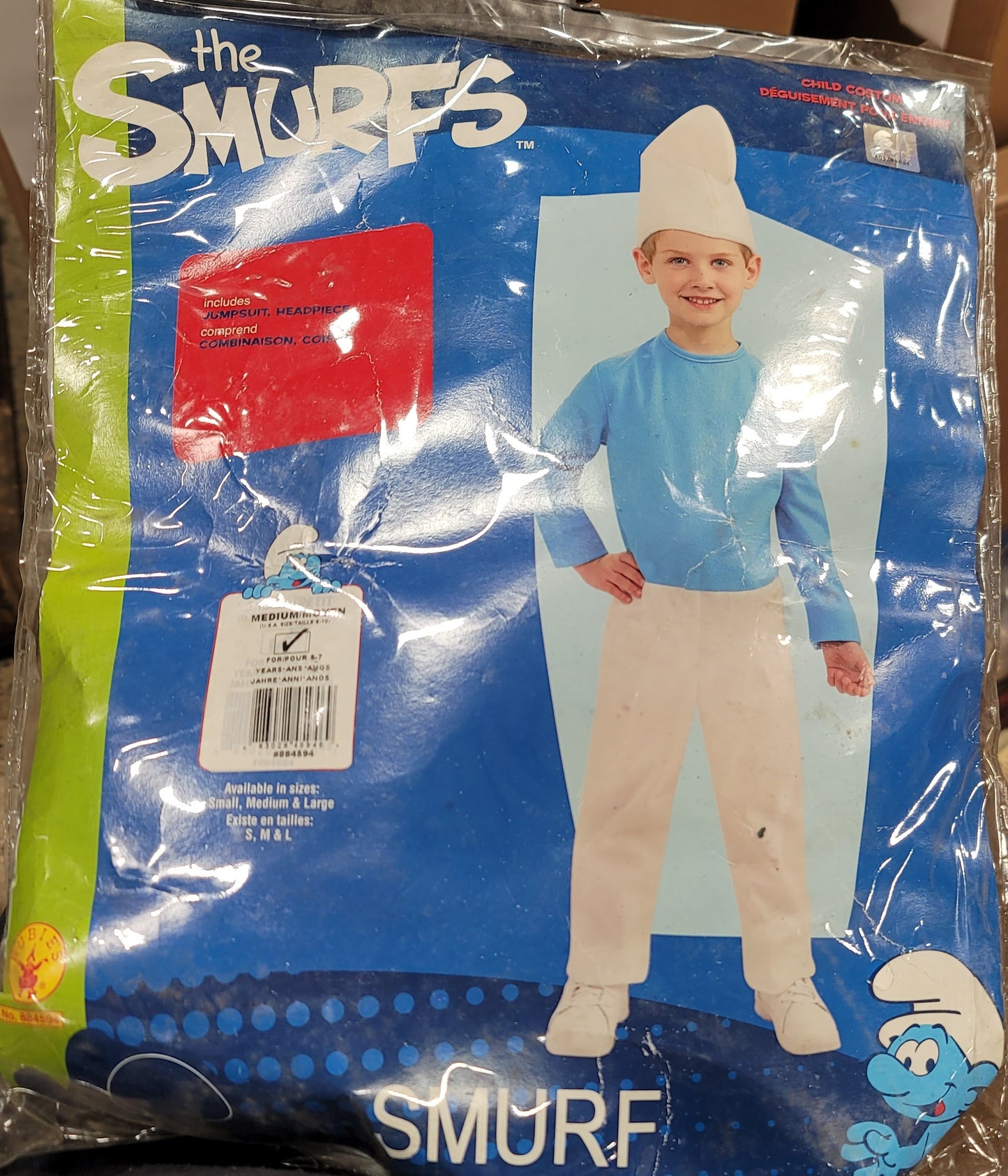 Smurf Child Costume medium 8-10