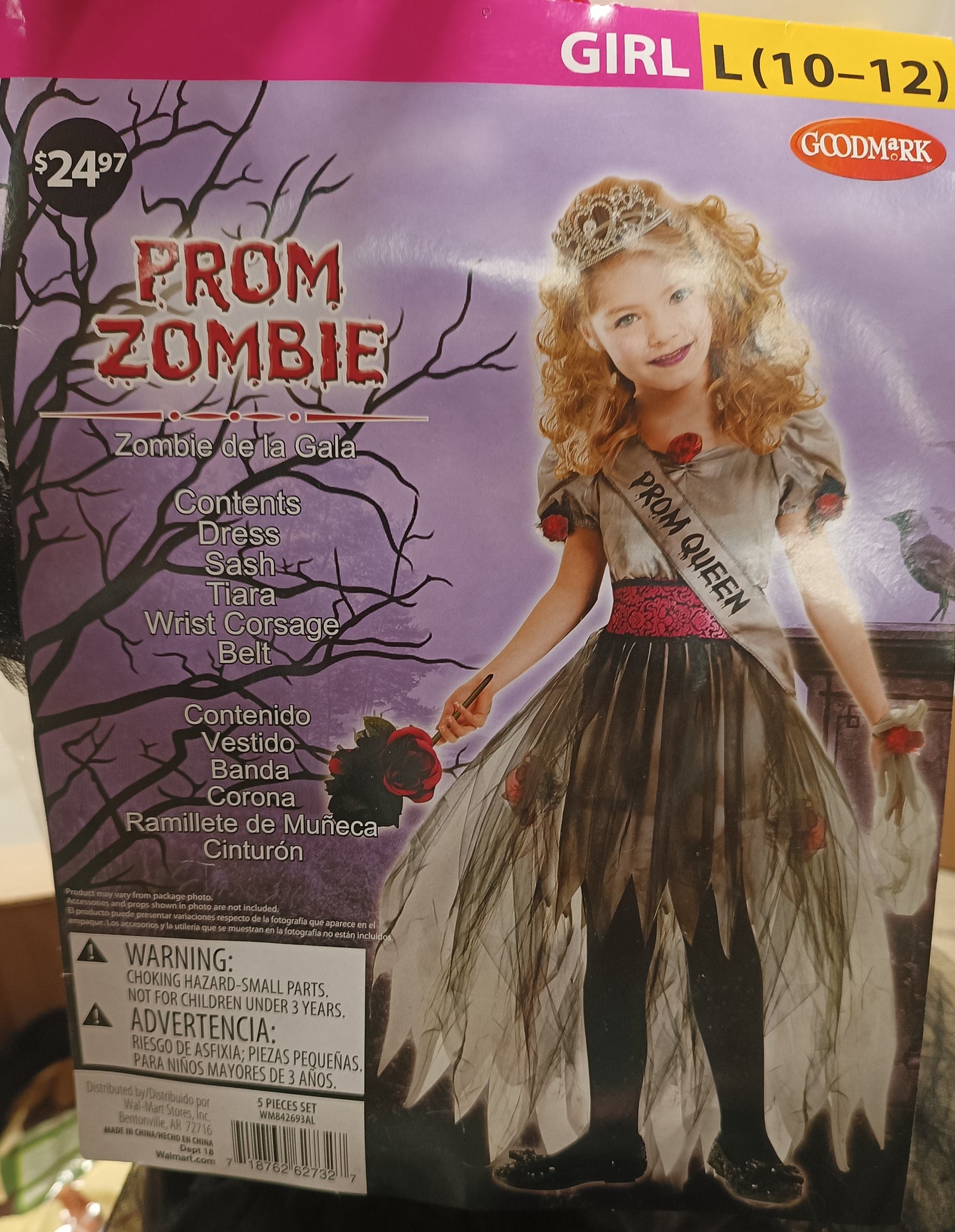Prom zombie Girl L 10-12