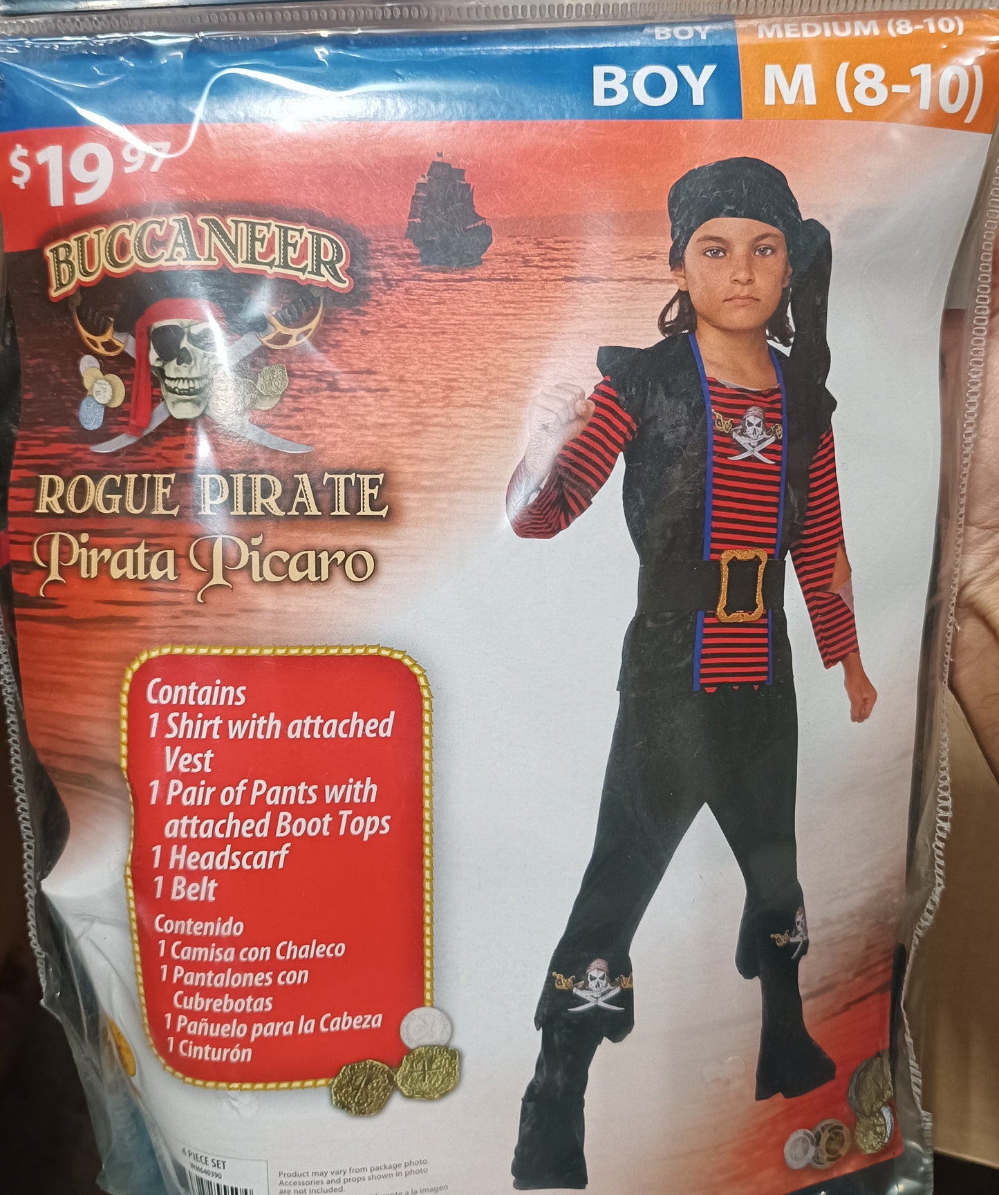 Buccaneer Rogue Pirate Boy M 8-10