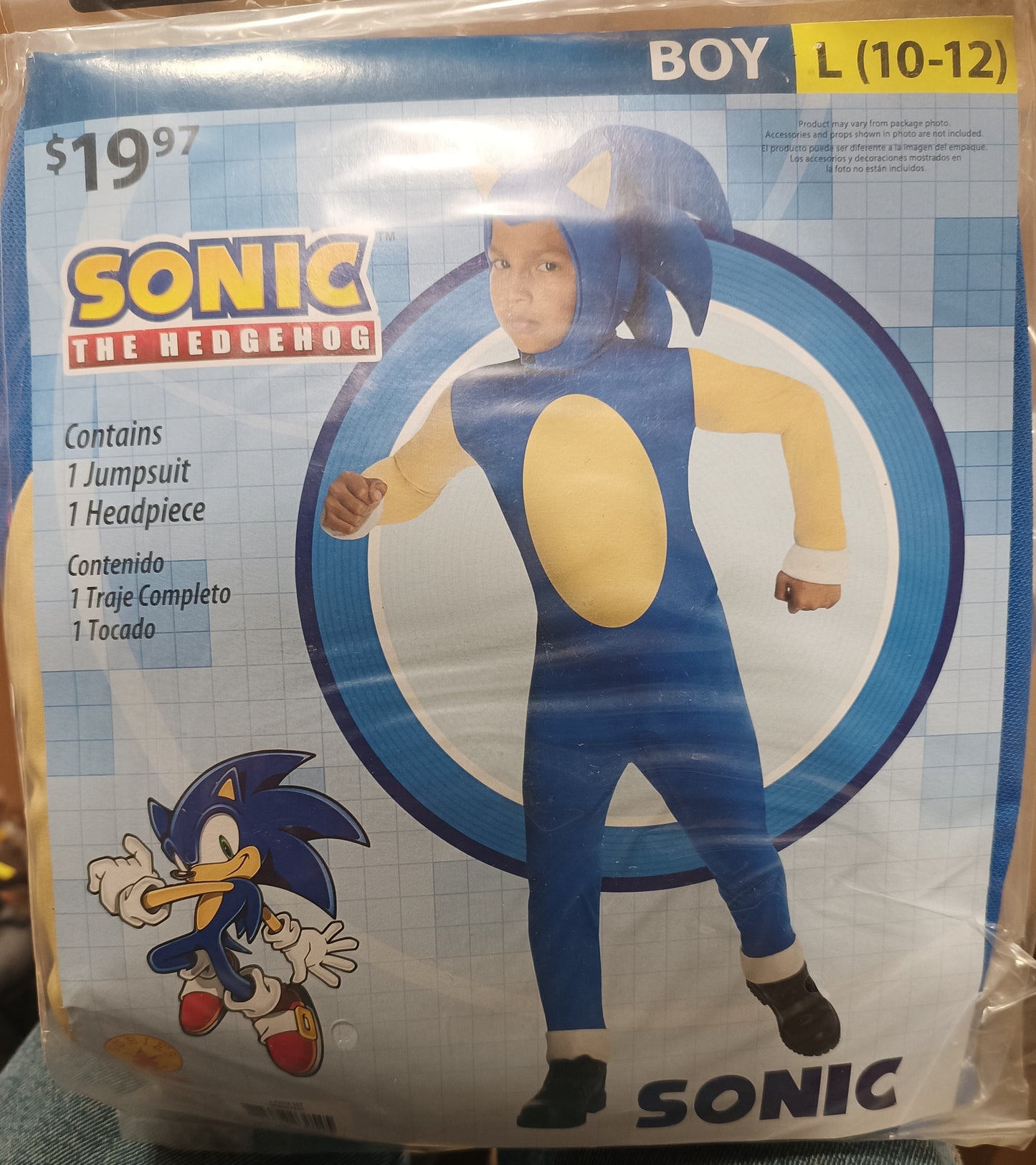 Sonic the Hedgehog Boy L 10-12
