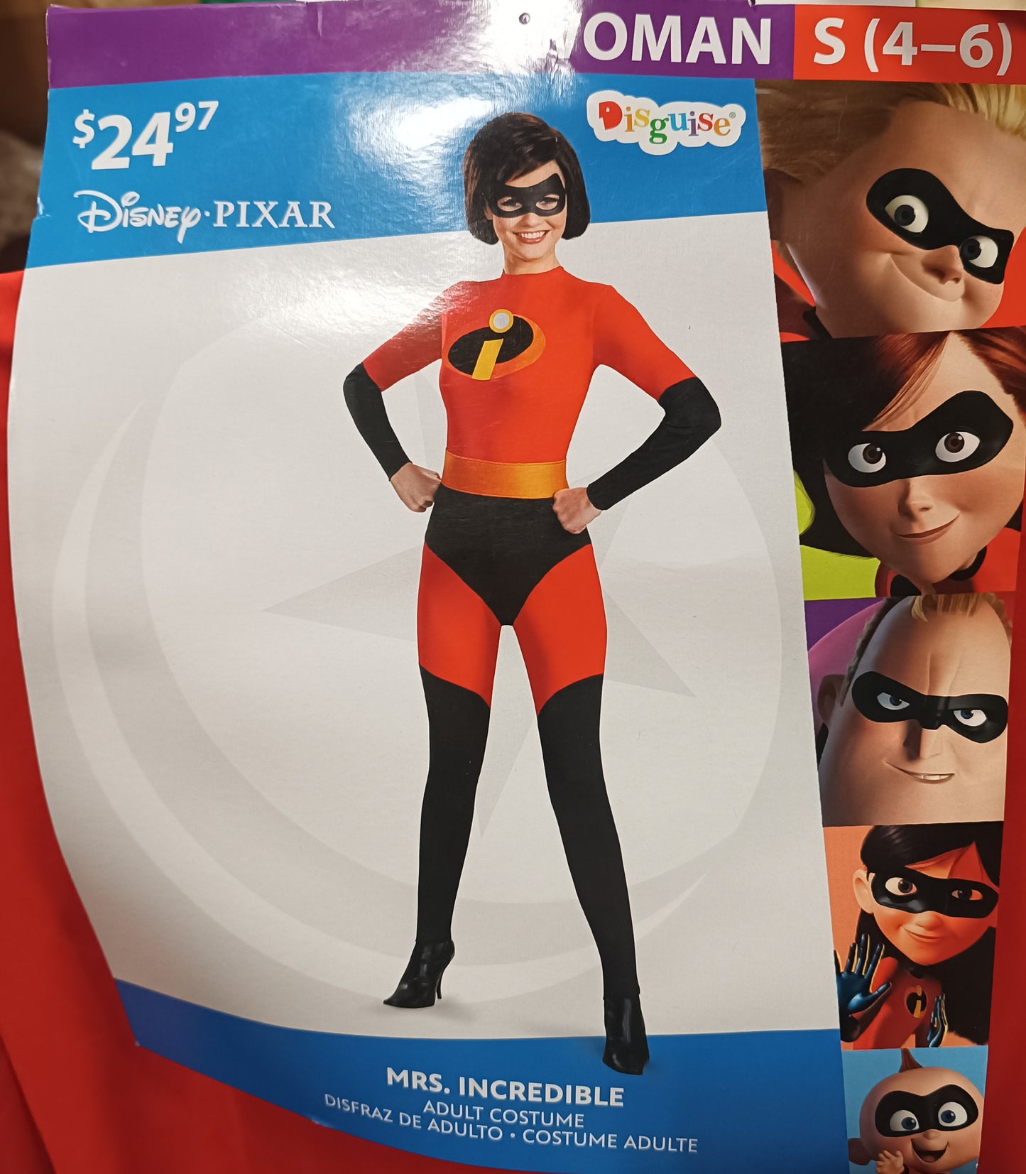 Pixar Mrs Incredible Woman S 4-6