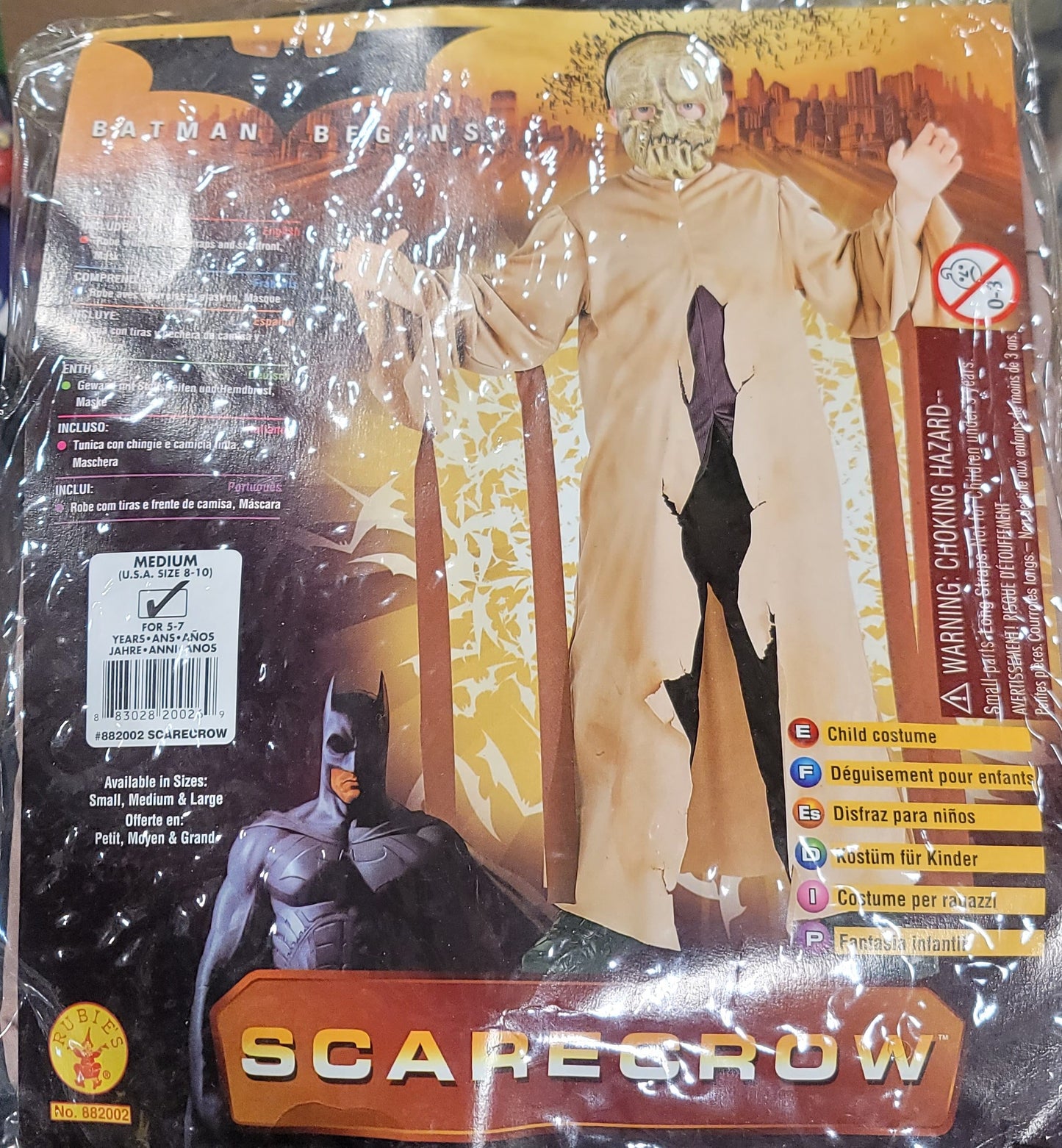 Scarecrow Child Costume medium 8-10