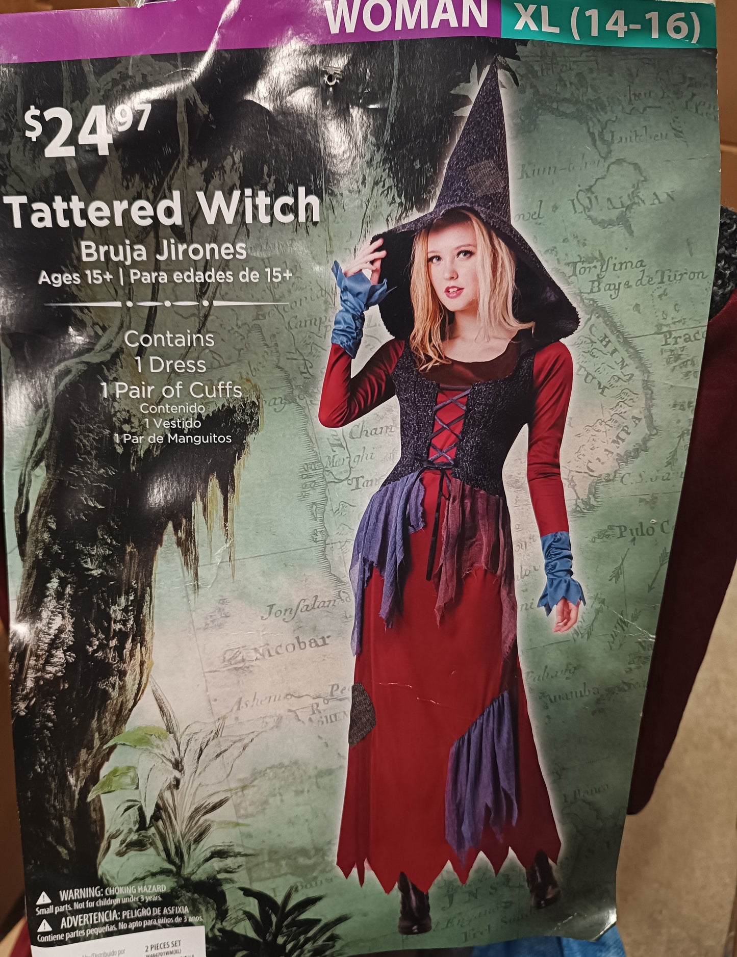 Tattered Witch woman XL 14-16