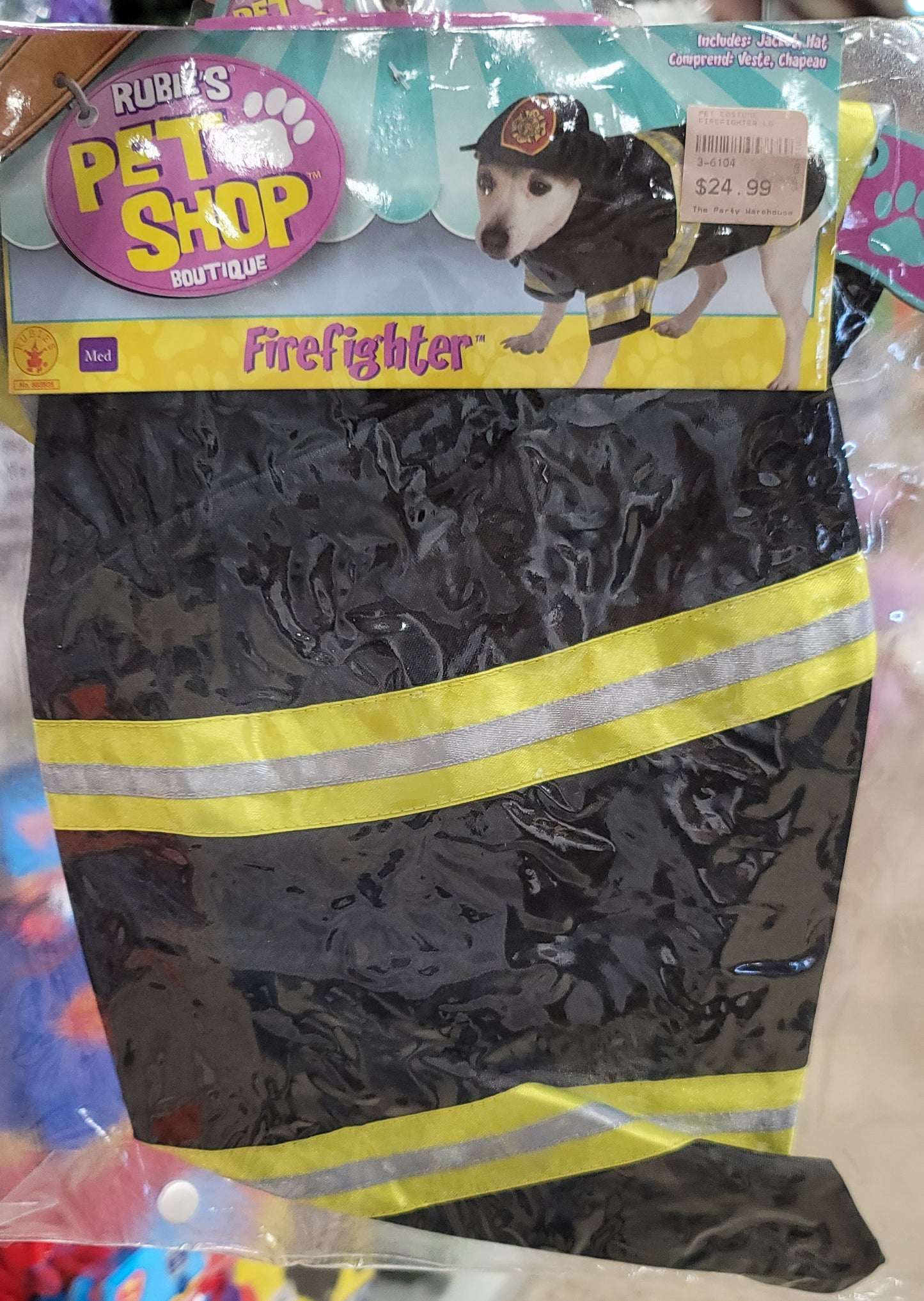 Firefighter Pet Costume Med