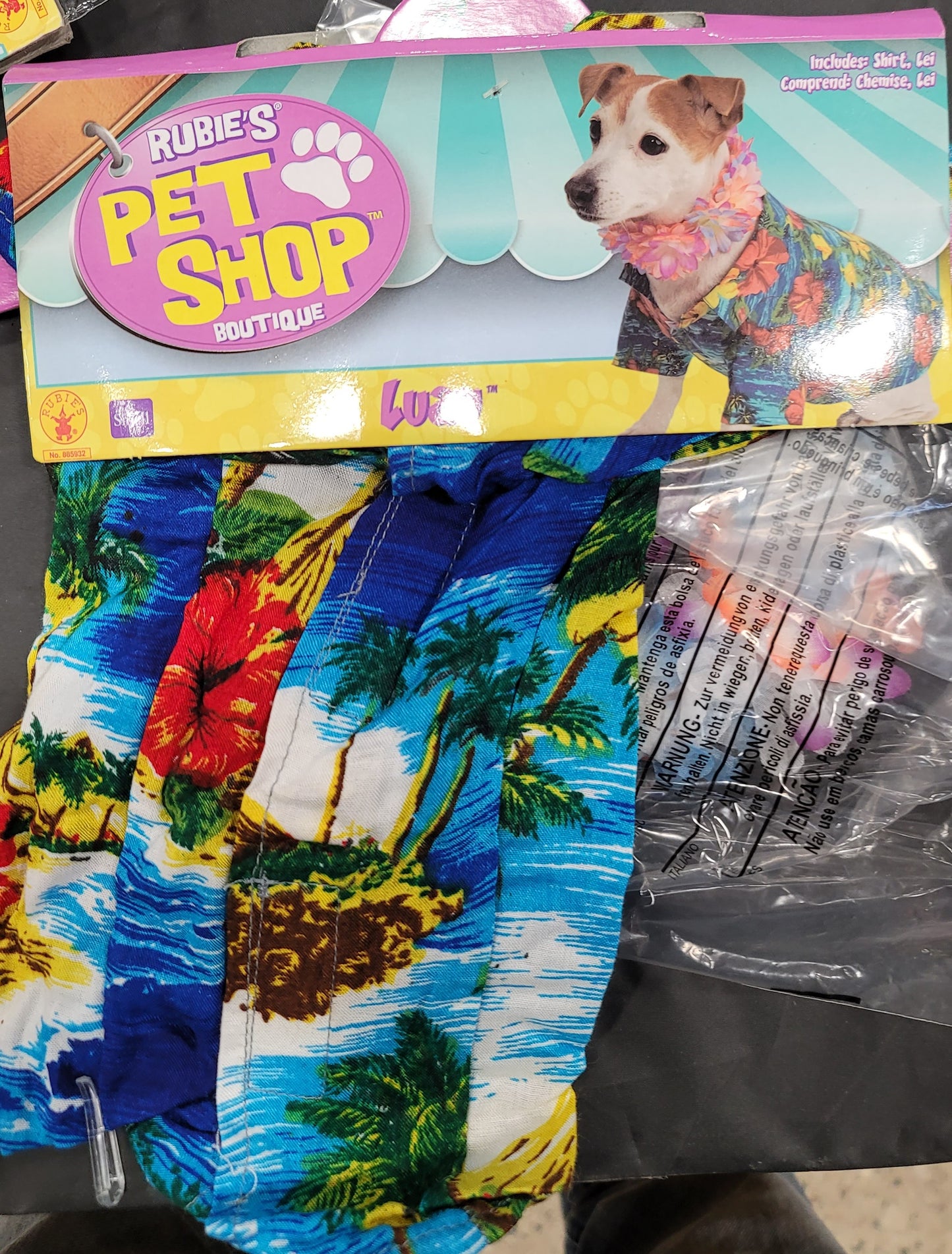 Luau pet Costume -Small