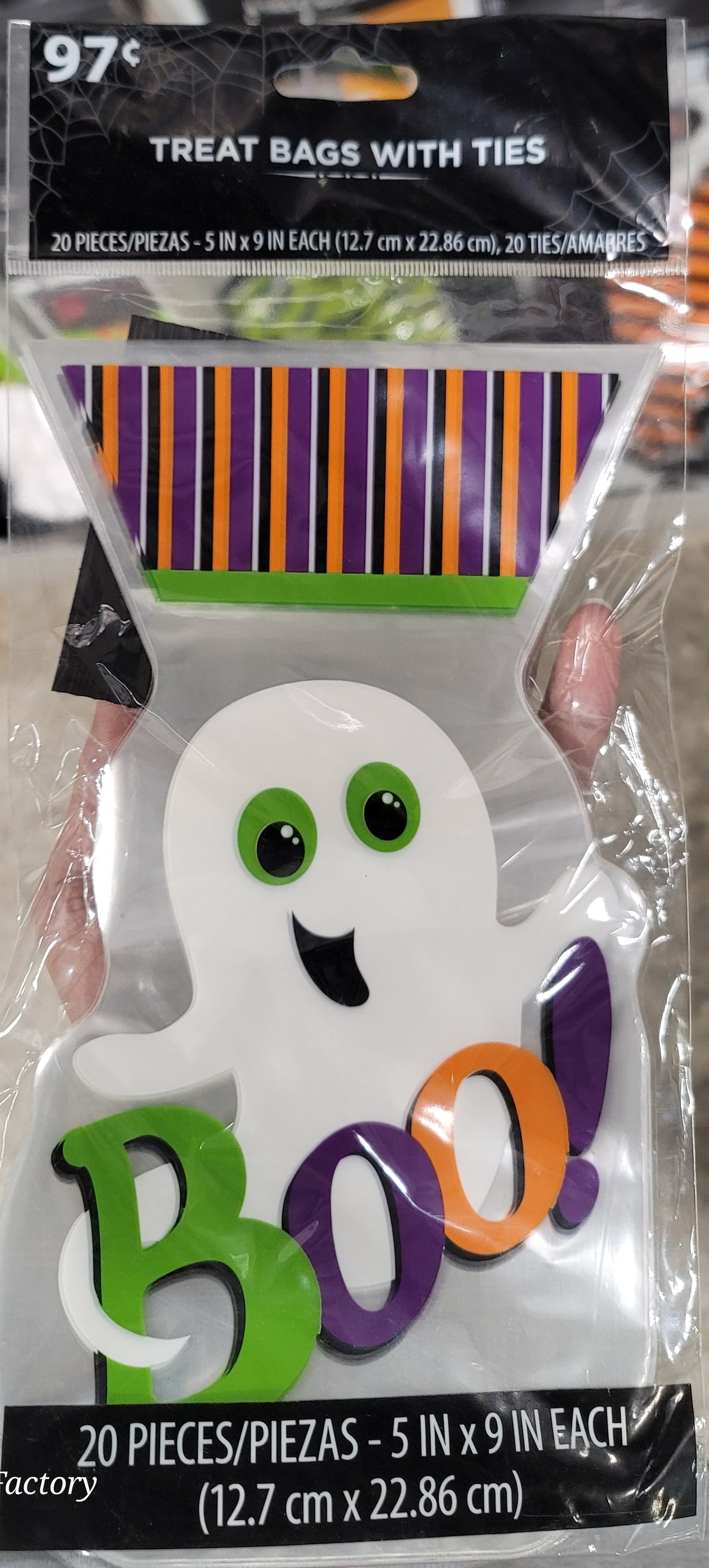 TREAT BAGS WITH TIES Boo!