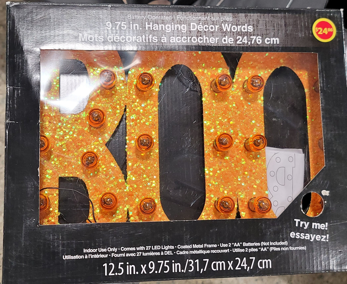 9.75 in. Hanging DECOR Words