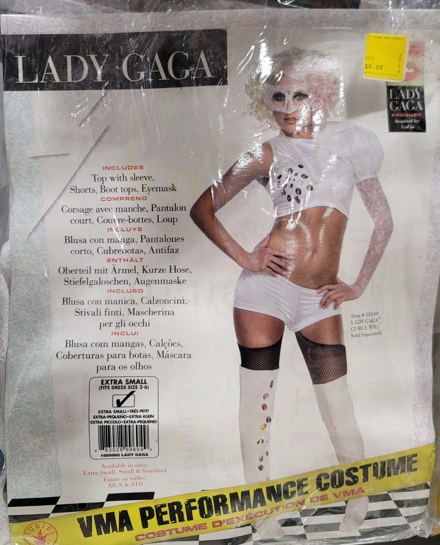 LADY GAGA VMA PERFORMANCE COSTUME EXTRA SMALL