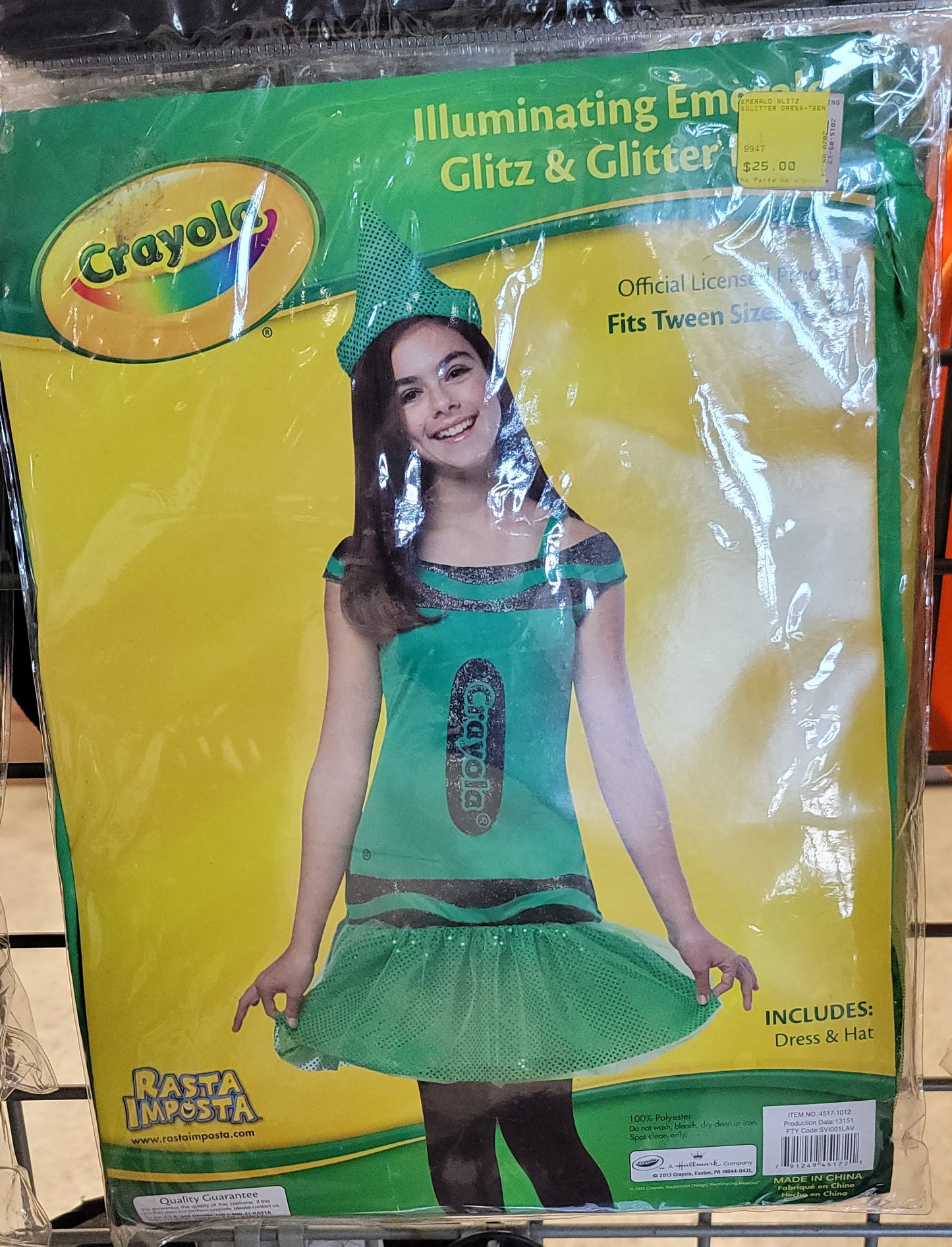 Crayola Illuminating Emerald Glitz & Glitter Dress