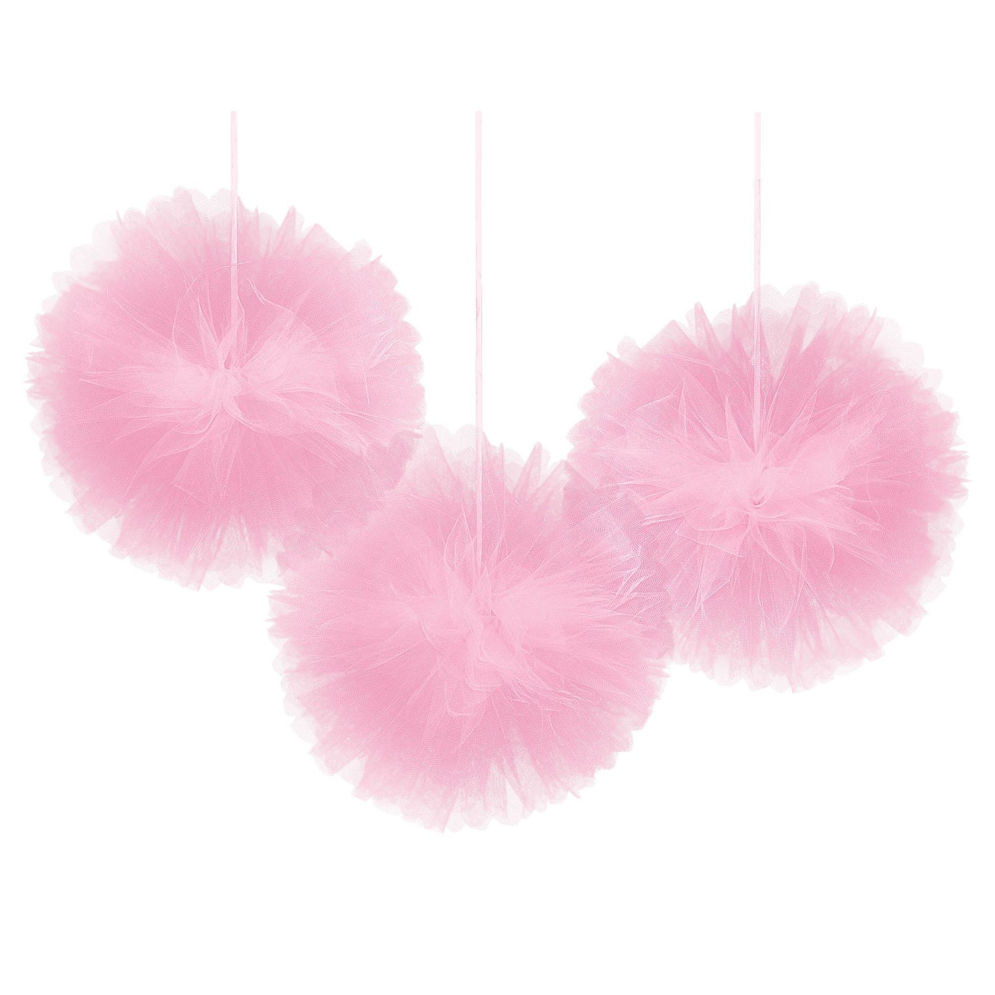 Tulle Fluffy Decorations - Pink