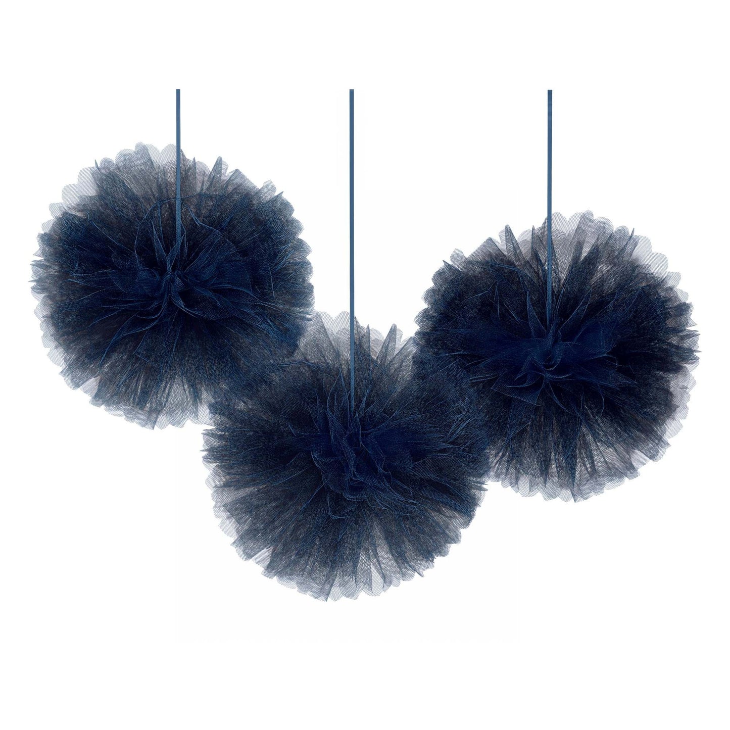 Navy Tulle Fluffy Decorations