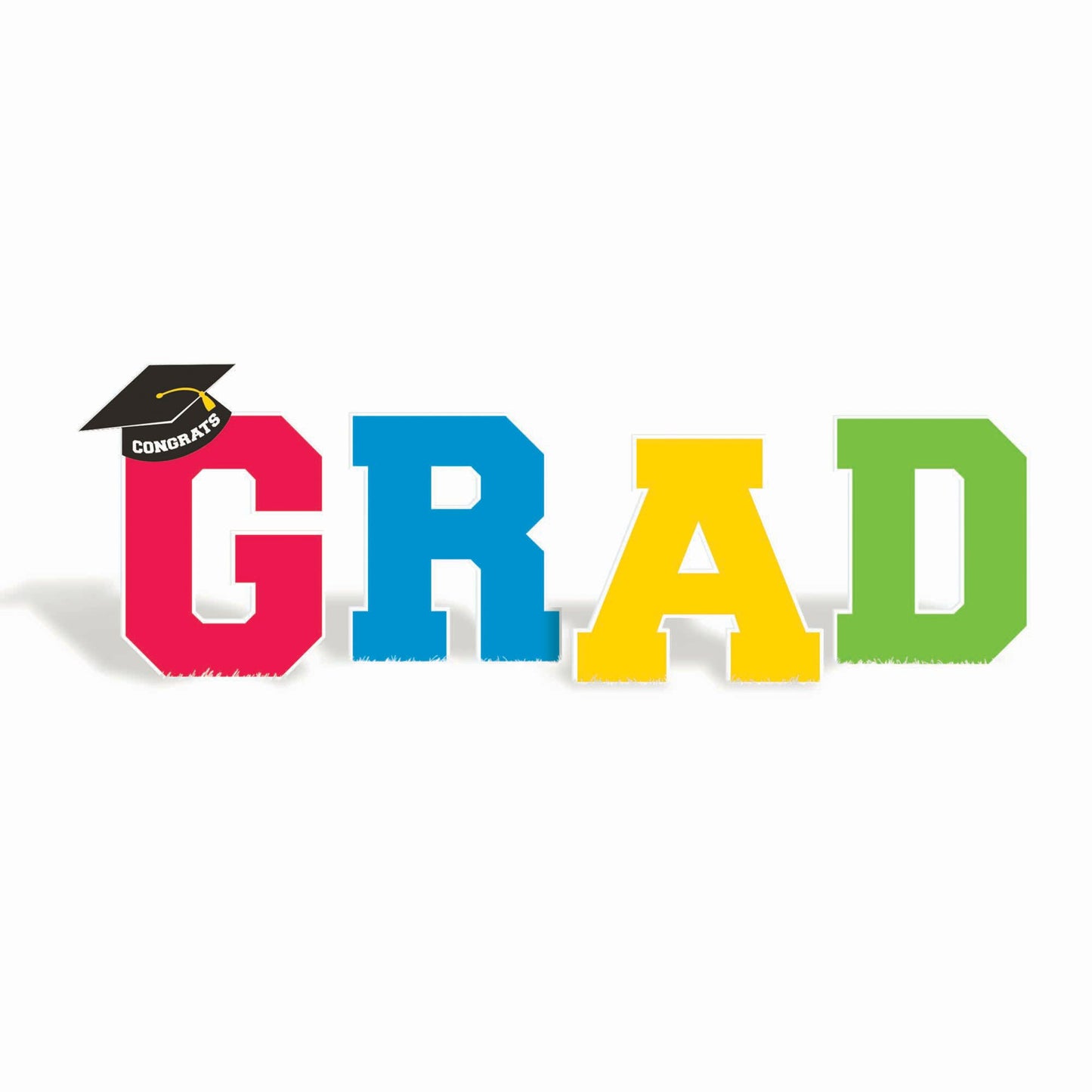 Grad Multicolour Plastic Yard Stakes