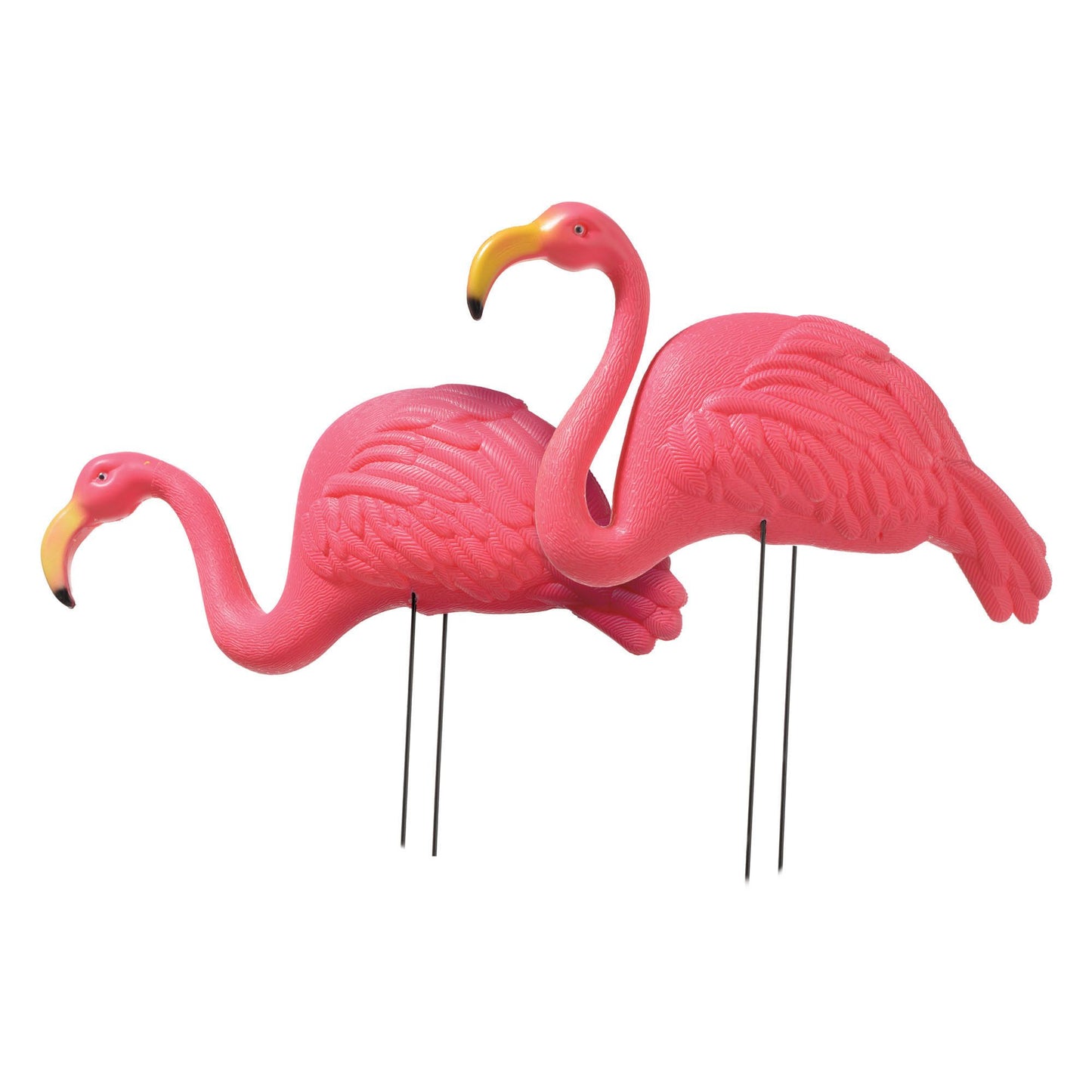 Flamingo Plastic Yard Stakes- 2Pk