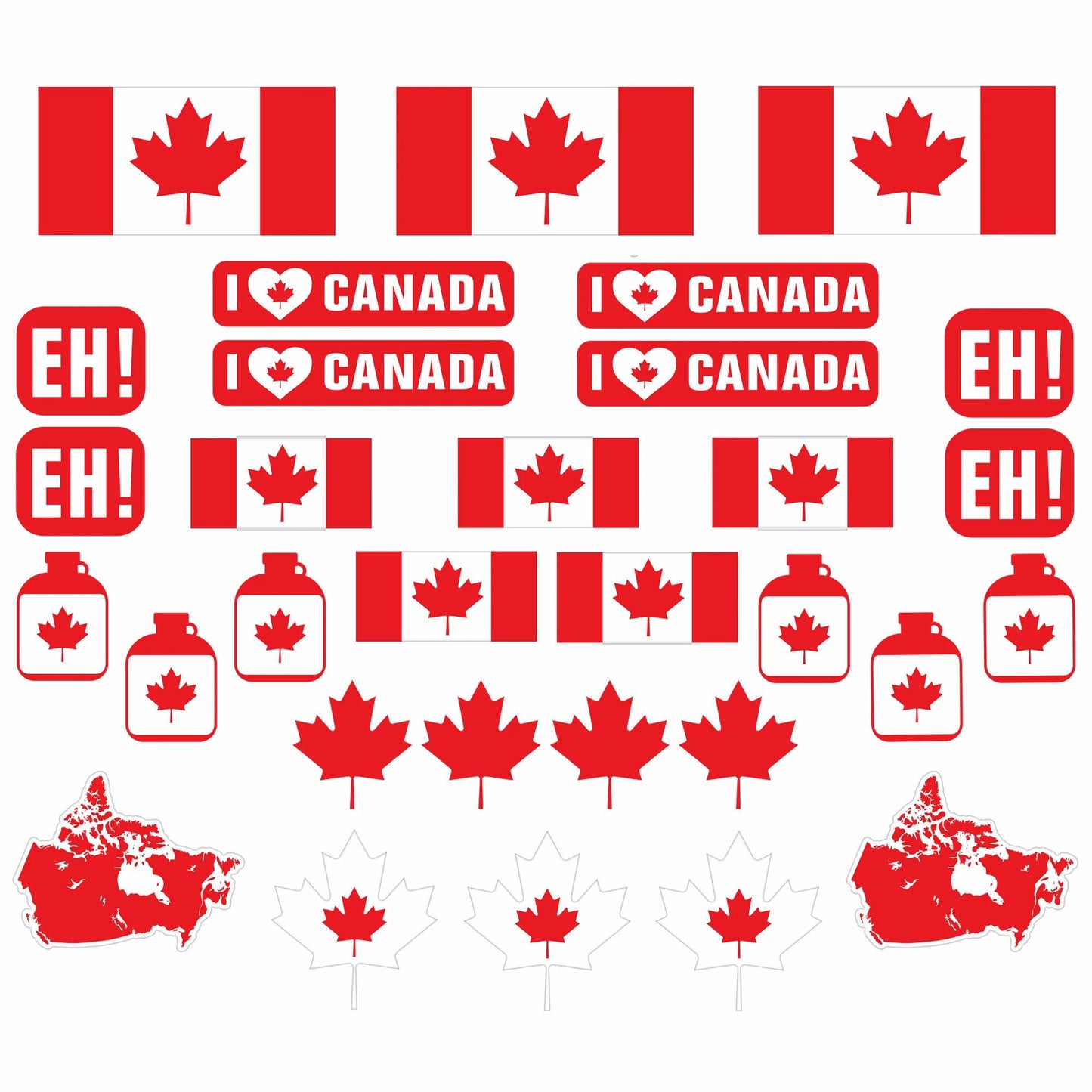 Canadian Pride Big Pack Cutouts
