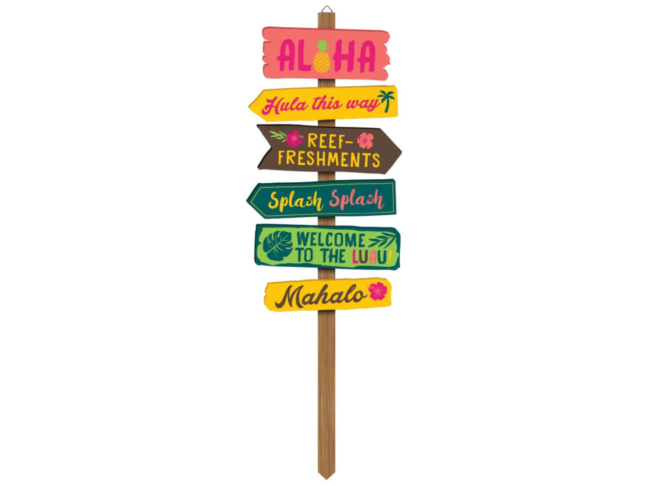 Luau Directional Yard Stake Sign