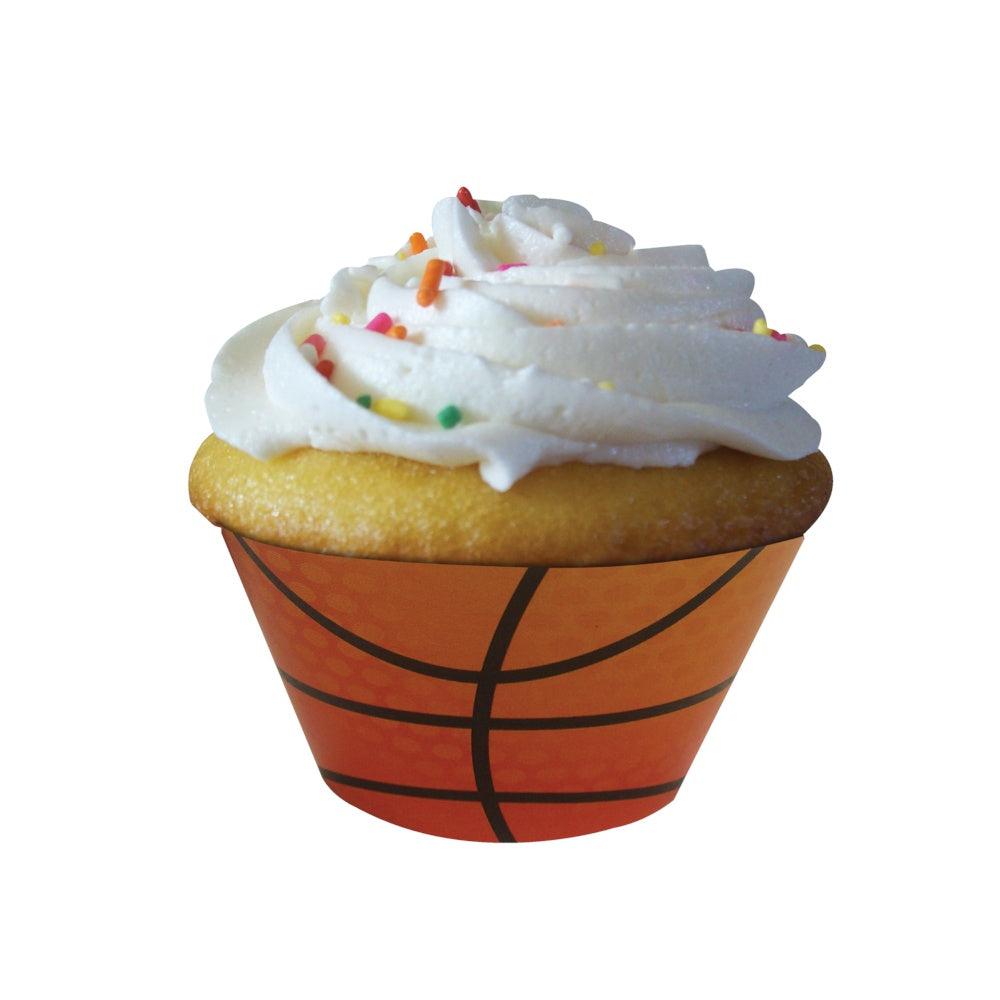 Cupcake Wrappers - Basketball