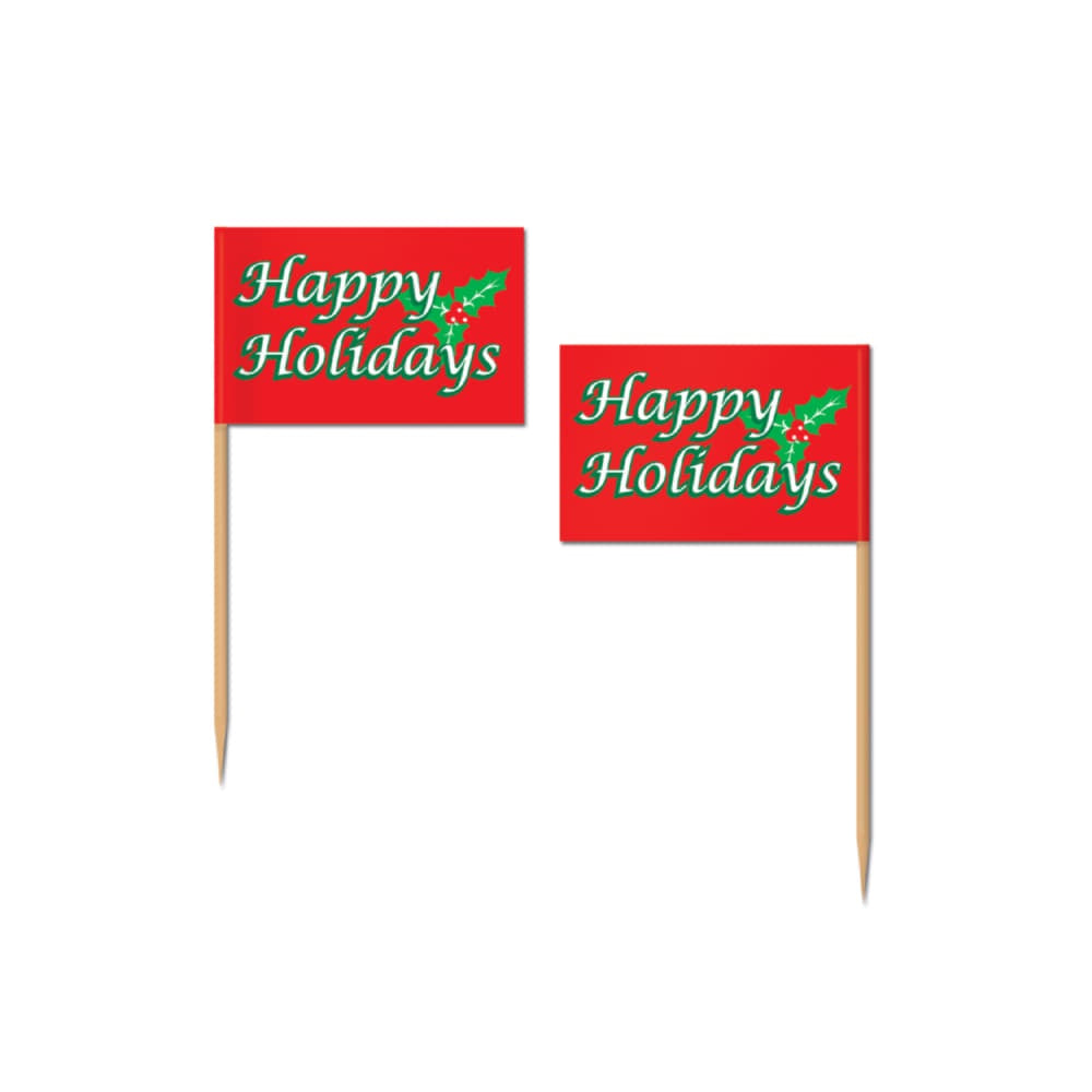 Happy Holidays Picks - 50Pcs