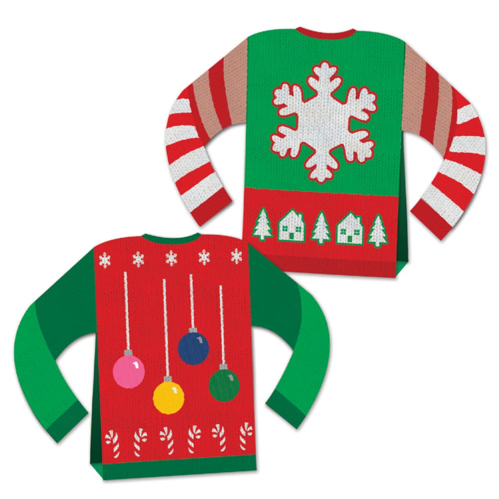 3 - D Ugly Sweater Centerpiece