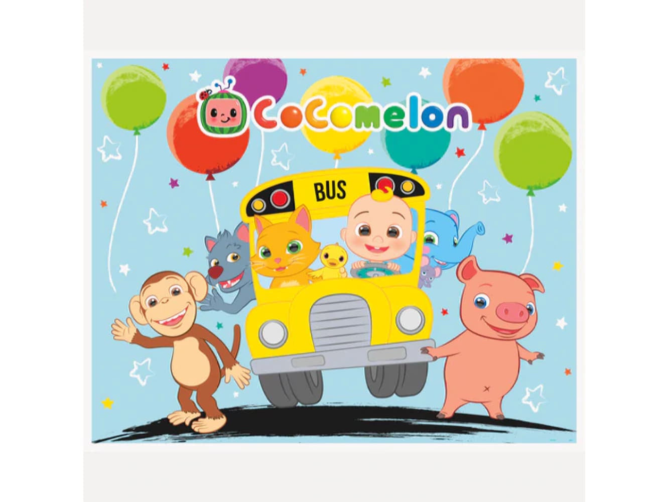 Cocomelon Photo Booth Backdrop 5Ftx4Ft
