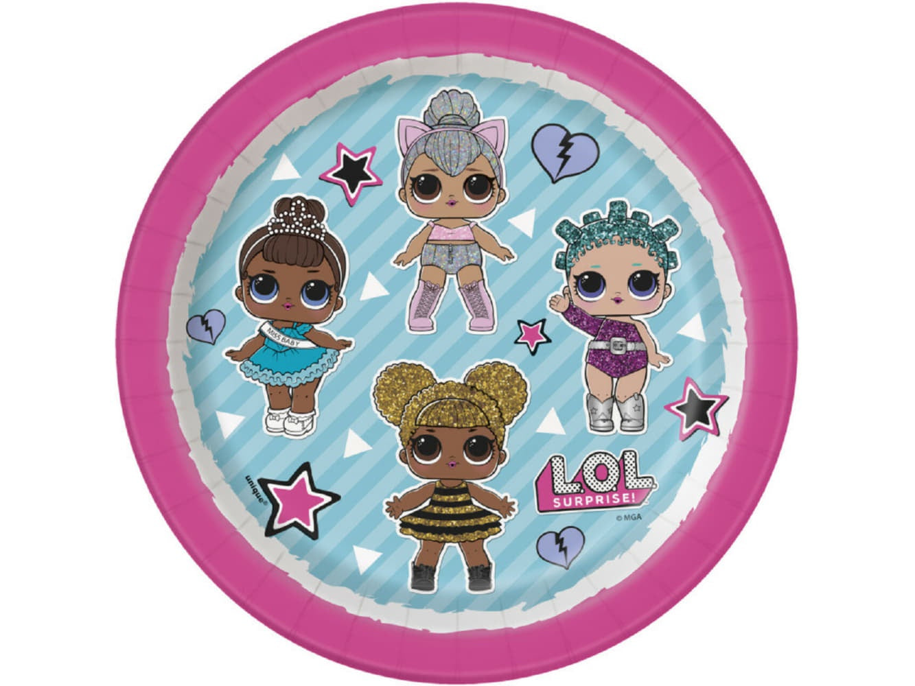Lol 7In Plates, 8/Pk