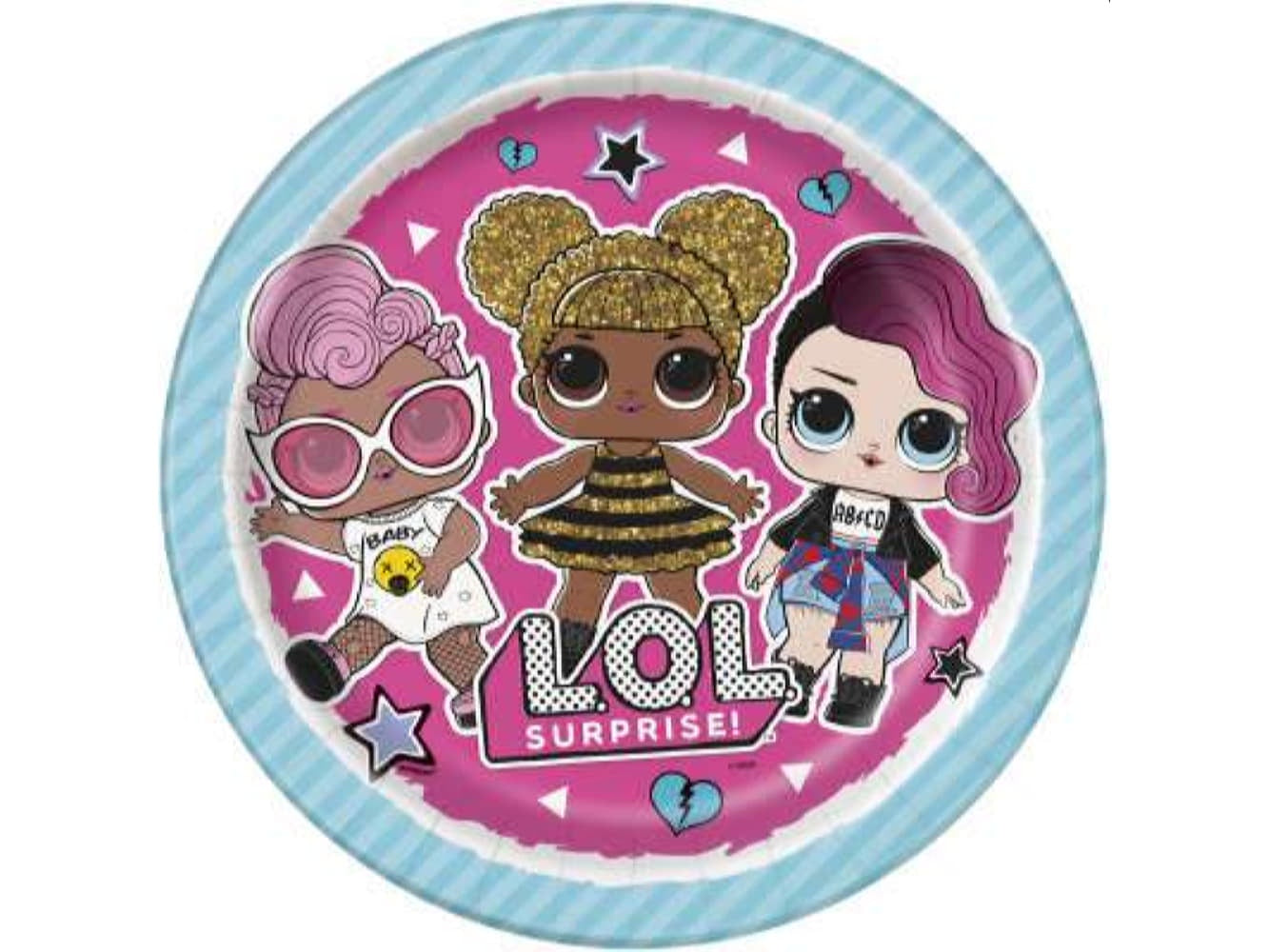 Lol Surprise 9In Plates, 8Ct