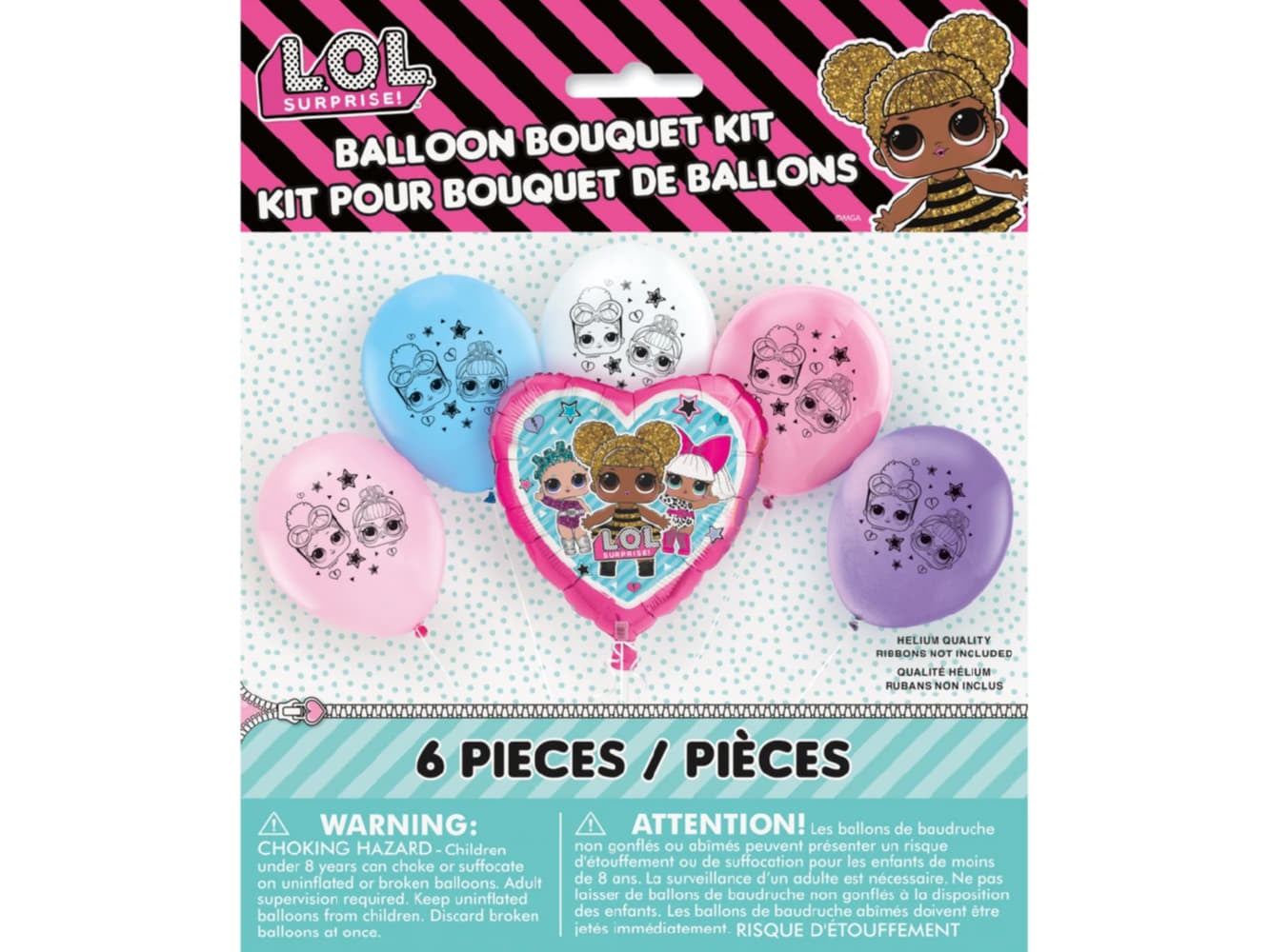 Lol Balloon Bouquet Kit-With Helium Included