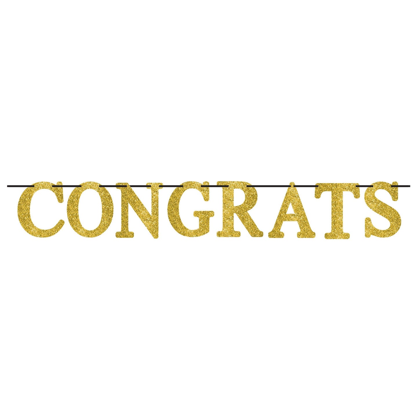 Glitter Congrats Banner