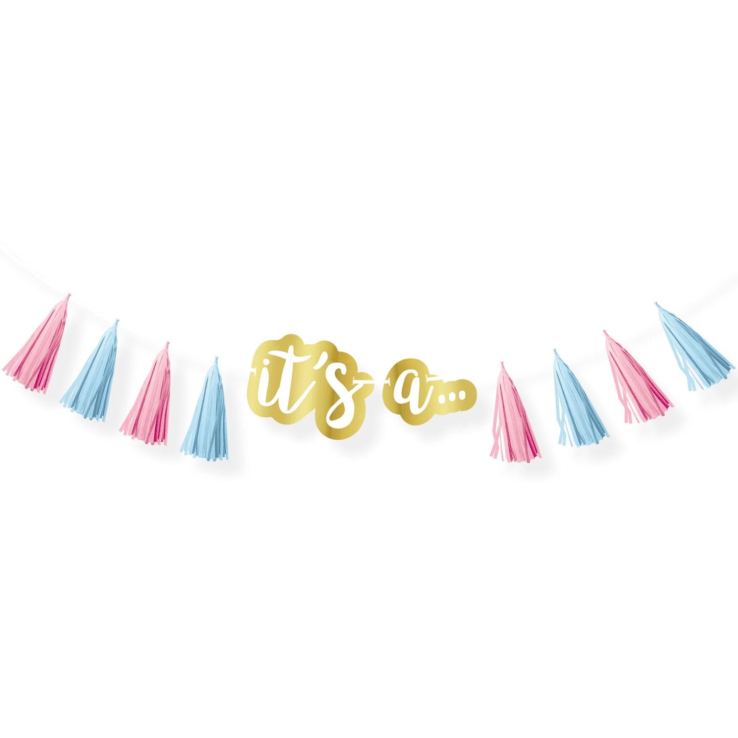 Gender Reveal Tassel Garland, 8 Feet