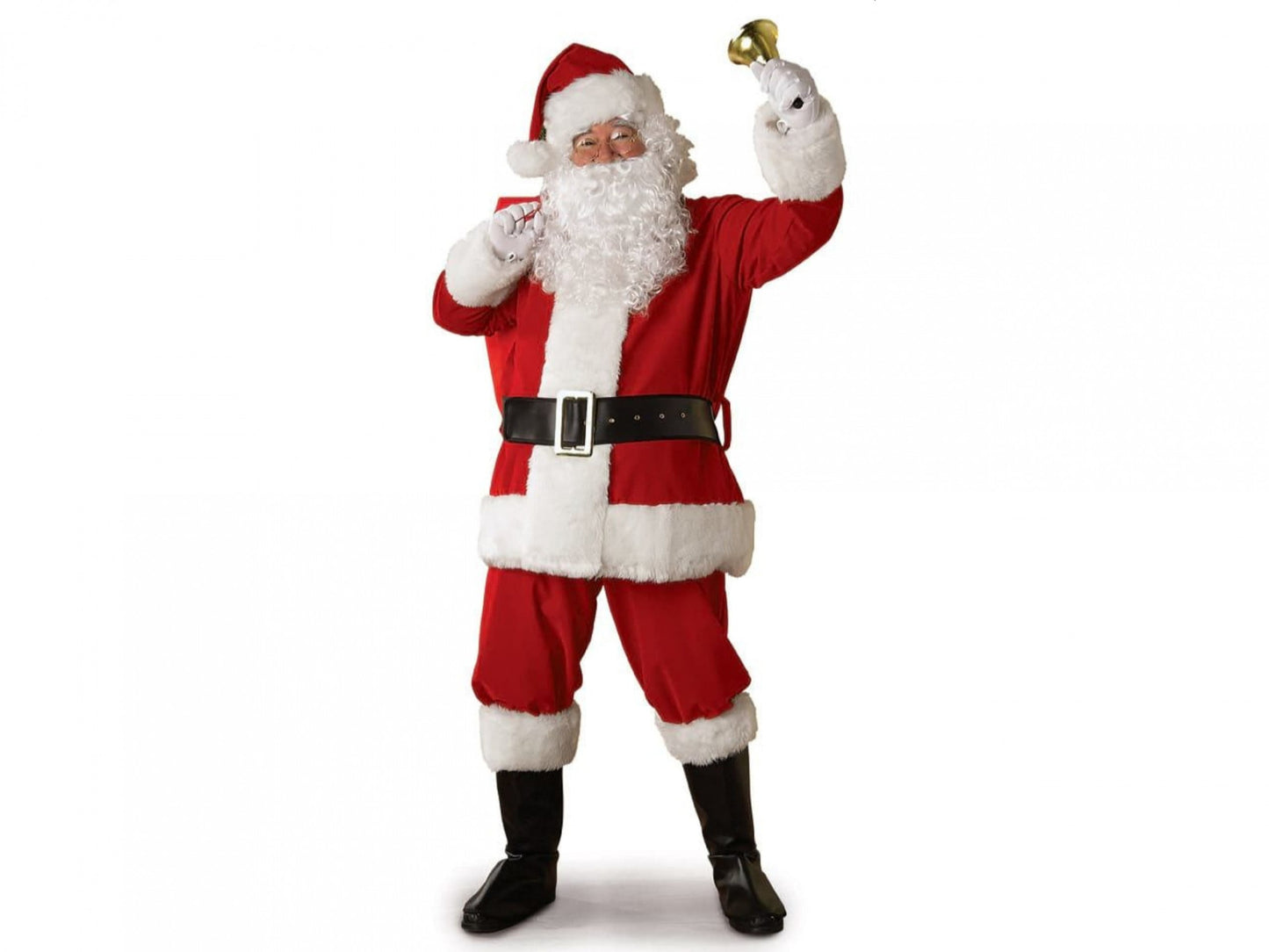 Regal Deluxe 6 Piece Plush Adult Santa Suit - Standard