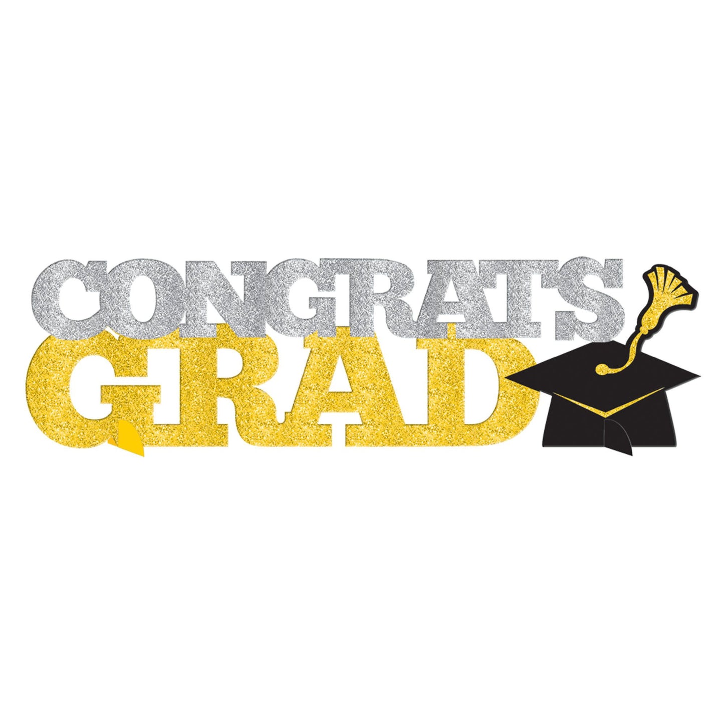Grad Glitter 3D Table Decoration