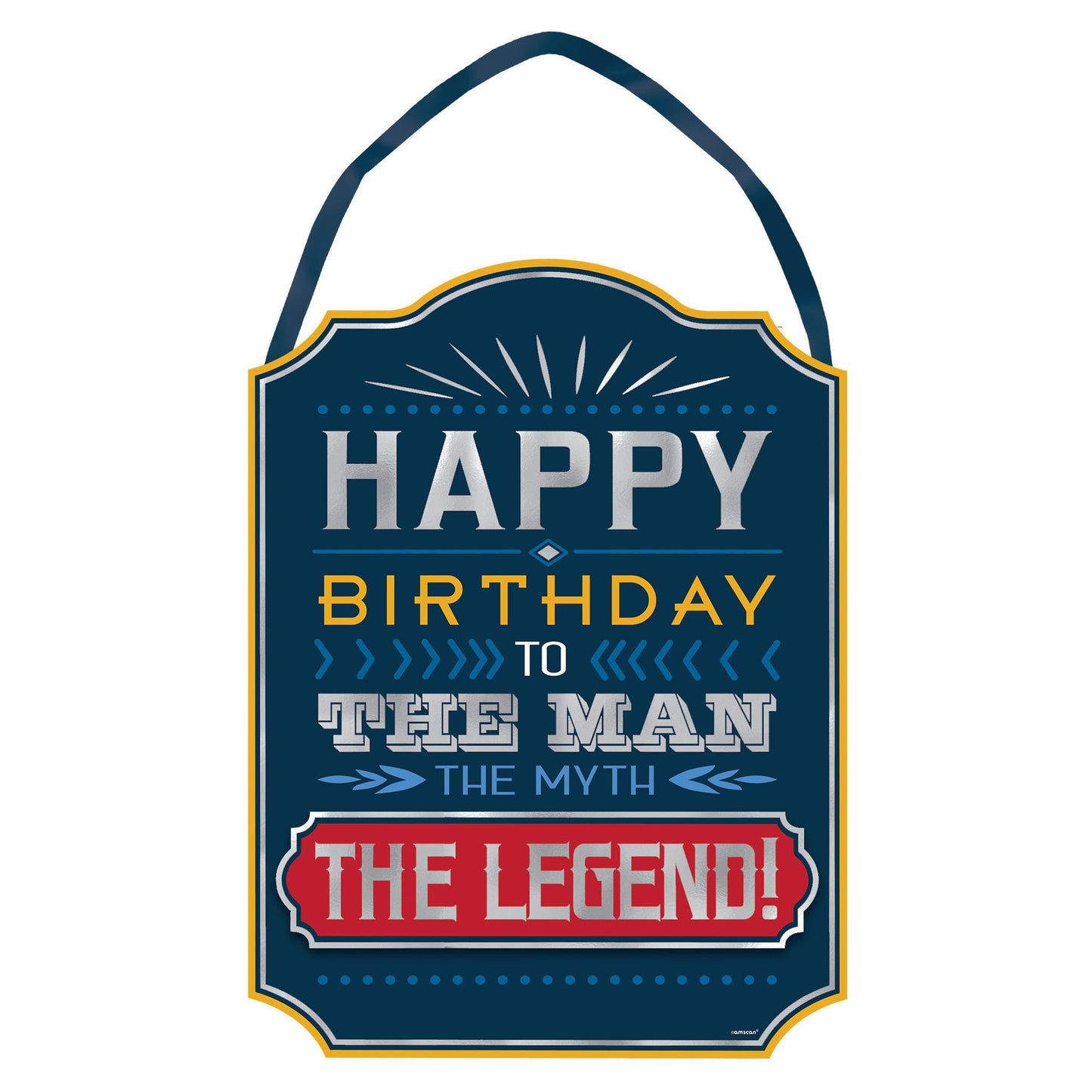 Happy Birthday Man Easel Sign