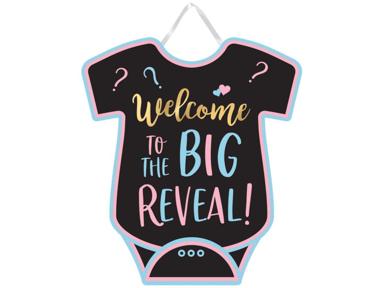 Gender Reveal Welcome Sign