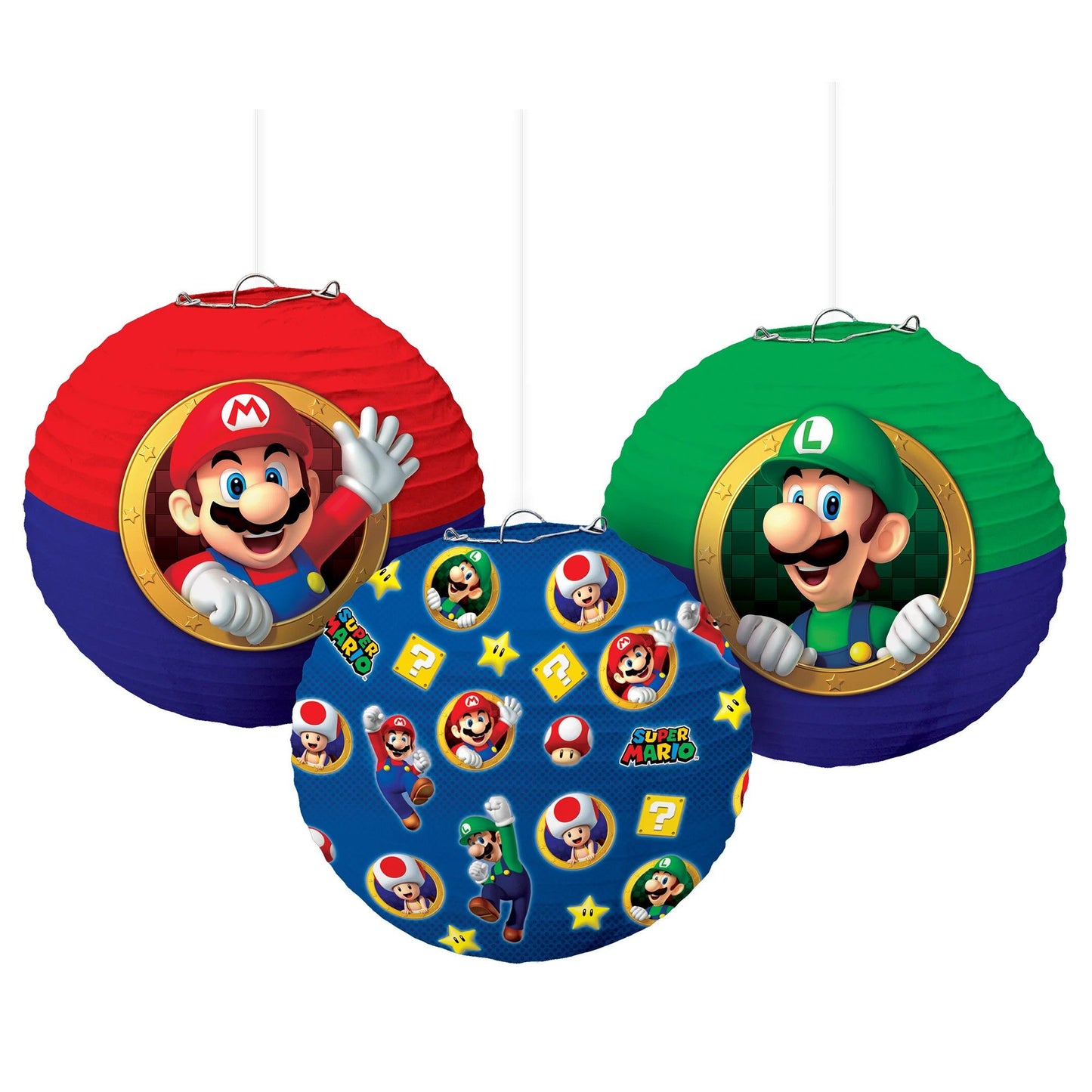 Super Mario Paper Lanterns-3Pcs