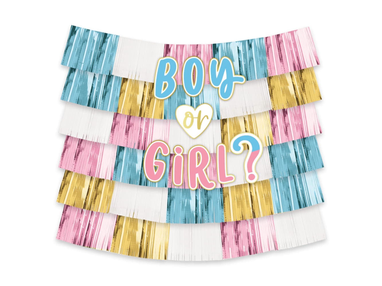 Gender Reveal Decorating Backdrop Kit