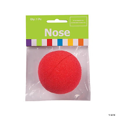 Sponge Clown Noses, 2"