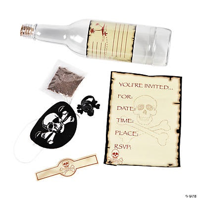 Pirate Invite Bottle