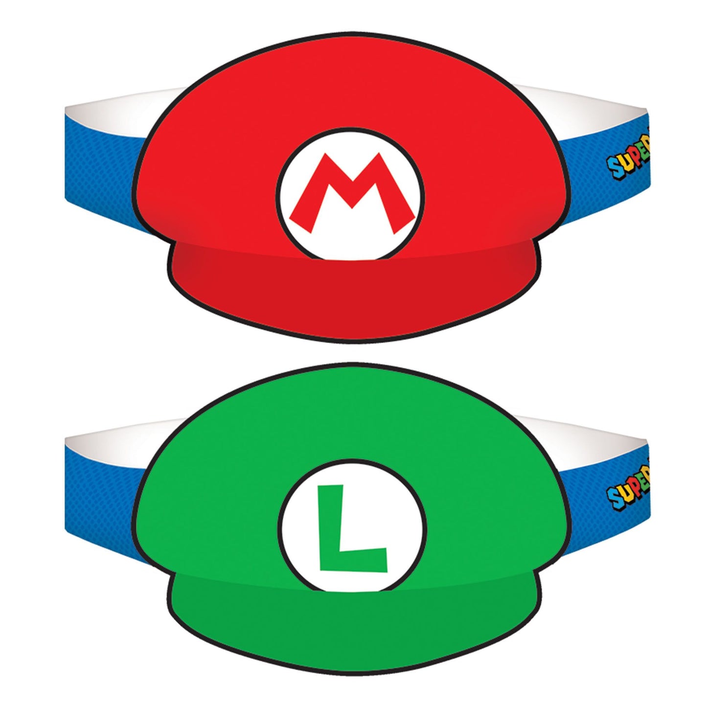 Super Mario Brothers Paper Hats
