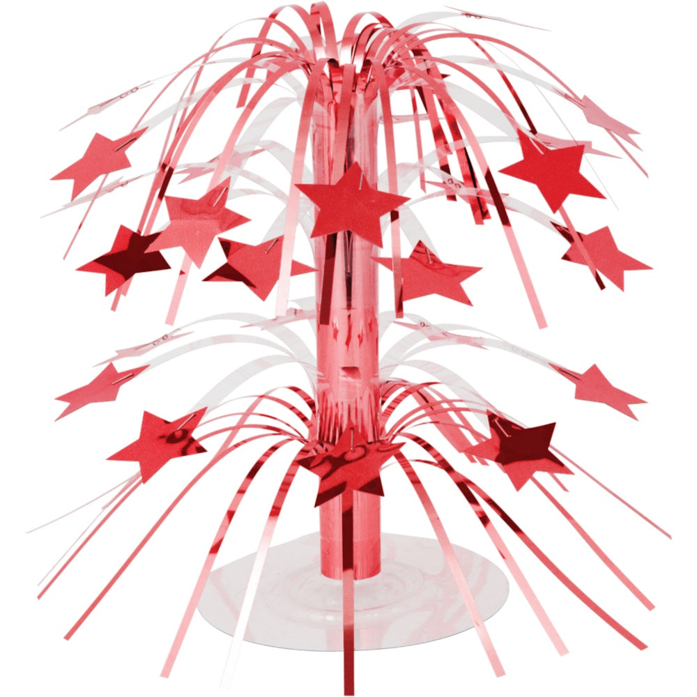 Mini Cascade Centerpiece Star - Red/Disc