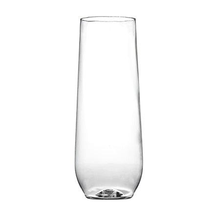 10 Oz. Stemless Flutes, Clear, 16Ct