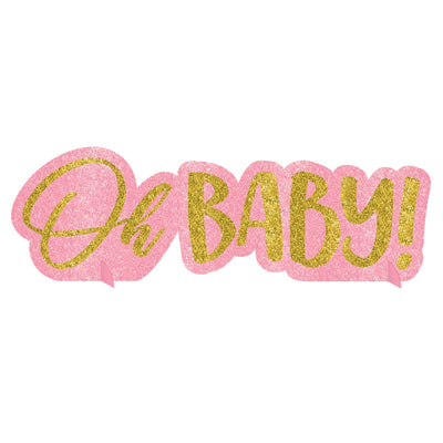 Oh Baby Table Decoration - Pink