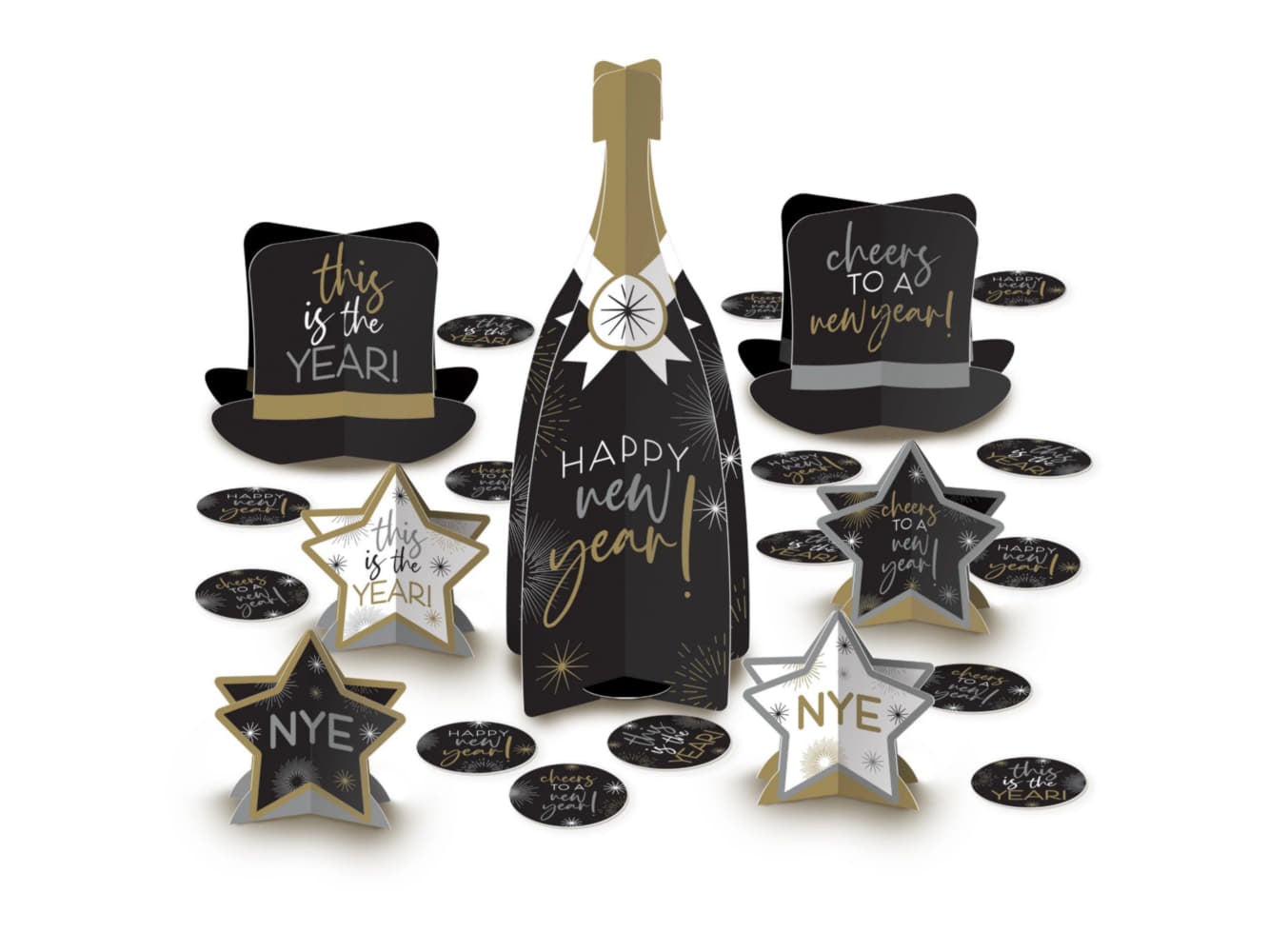 New Years Paper Table Decorating Kit