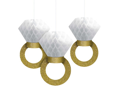 Honeycomb Ring Hanging Decorations-3Pcs