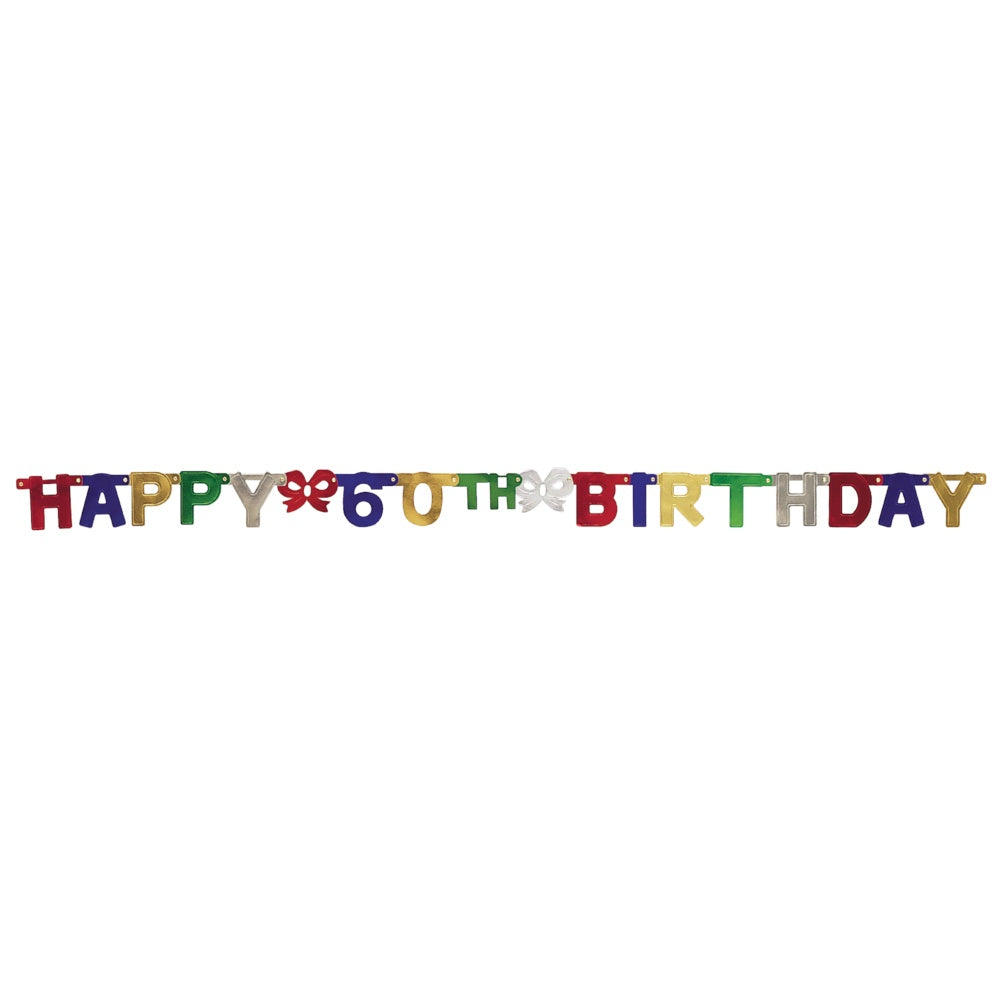 Happy Birthday Jointed Banner - 60Th