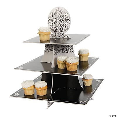 Foam Black & White Cupcake Holder