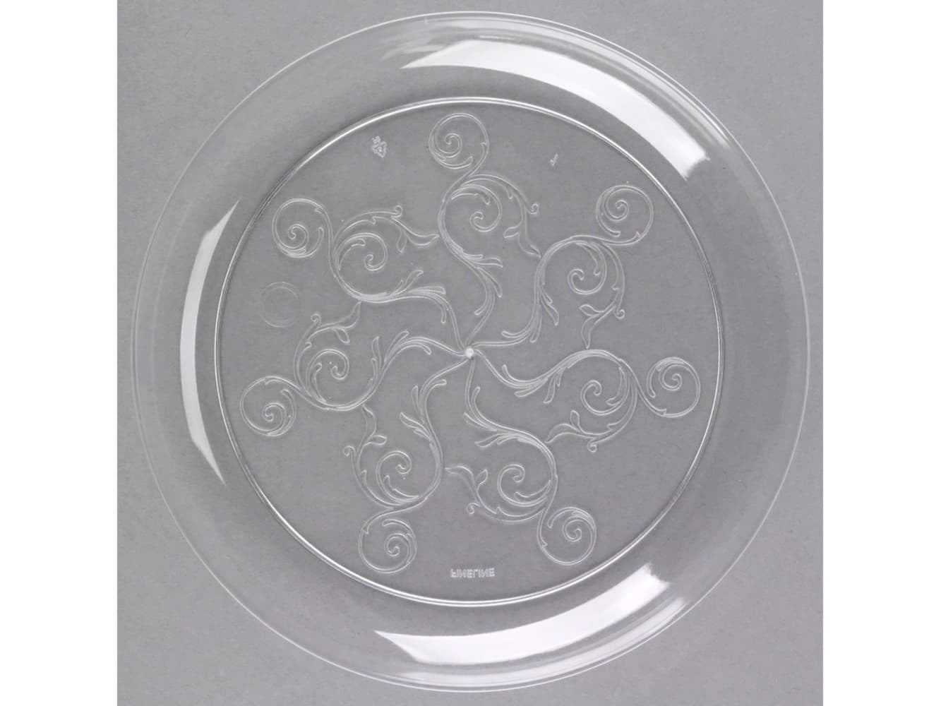 6" Clear Plastic Plate-20CT