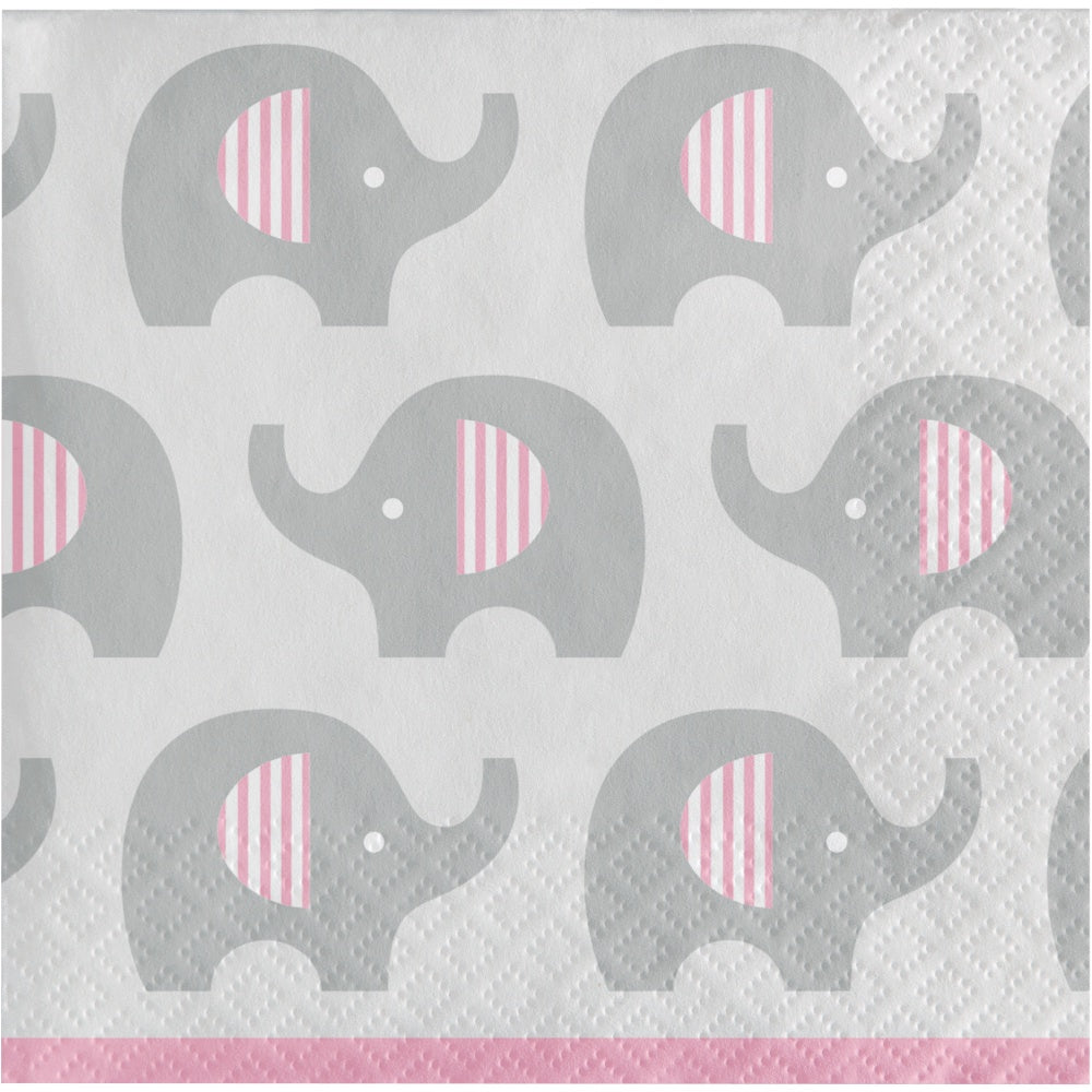 Little Peanut Bev Napkins - Pink
